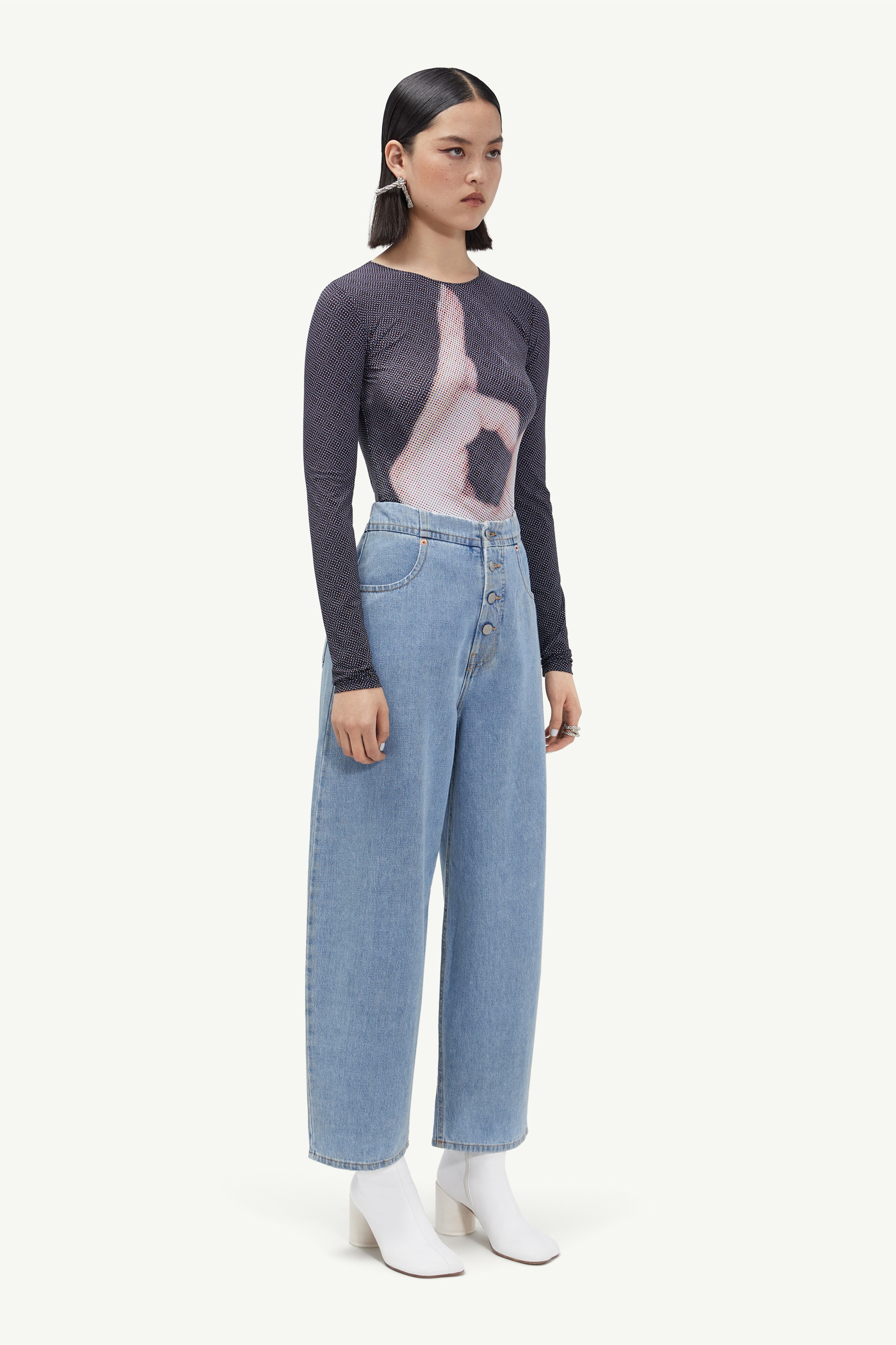 Cropped mid-rise jeans - 3