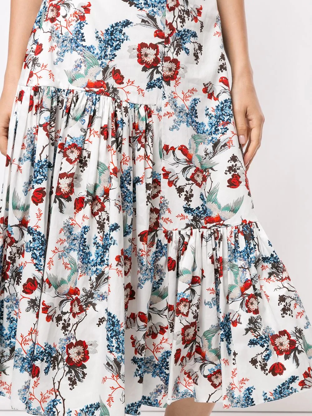 floral-print midi skirt - 5