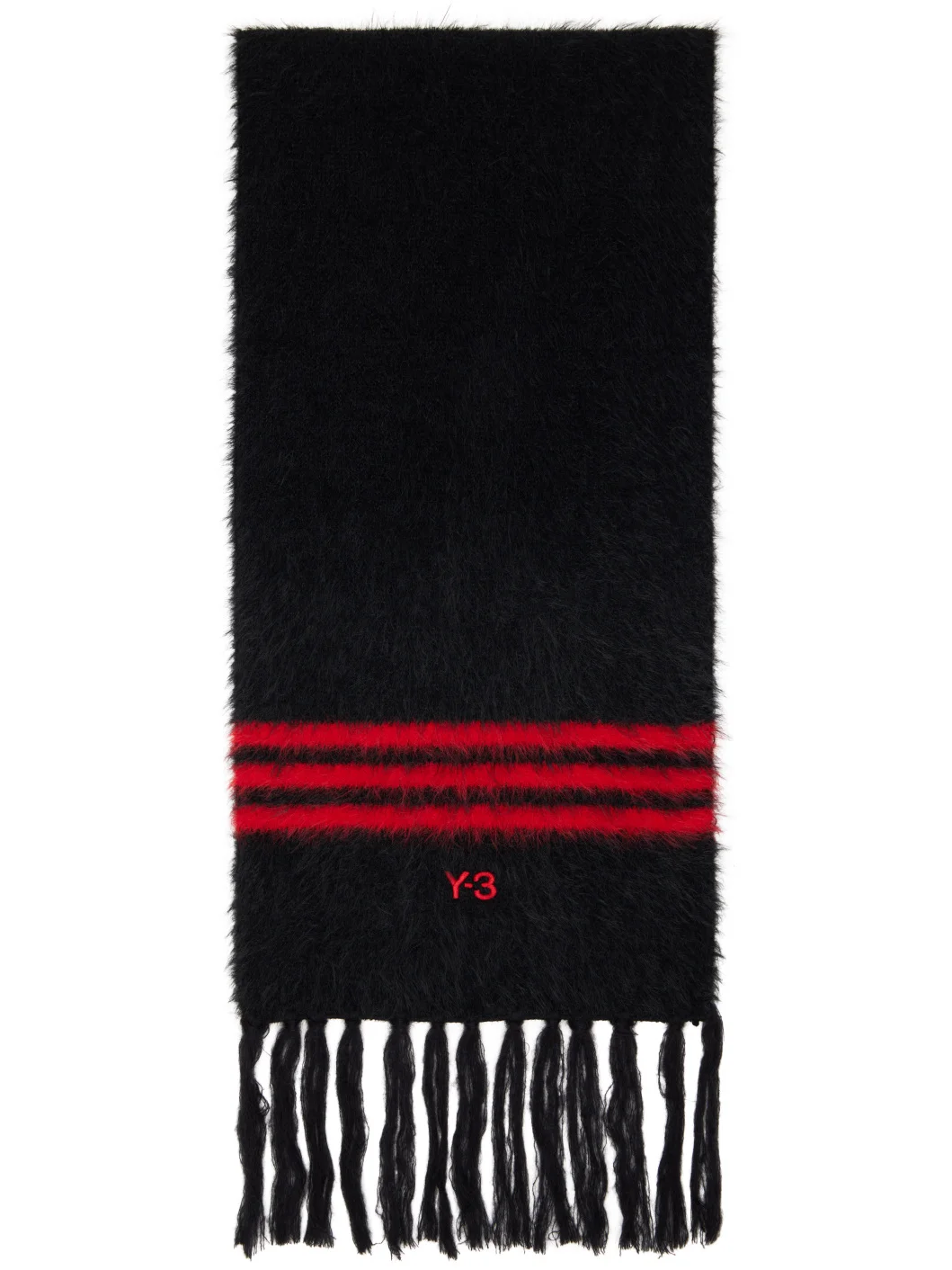 Black & Red Stripes Scarf - 1