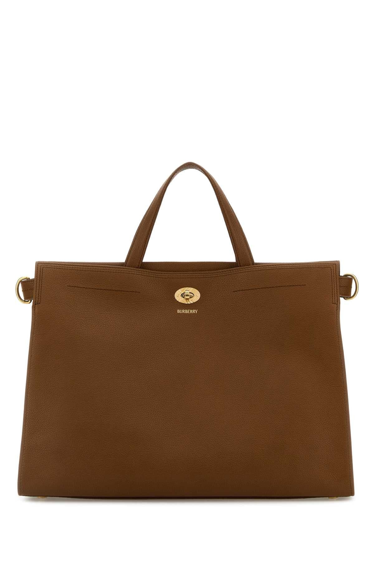 Burberry Women Caramel Leather Medium Cotswolds Handbag - 1
