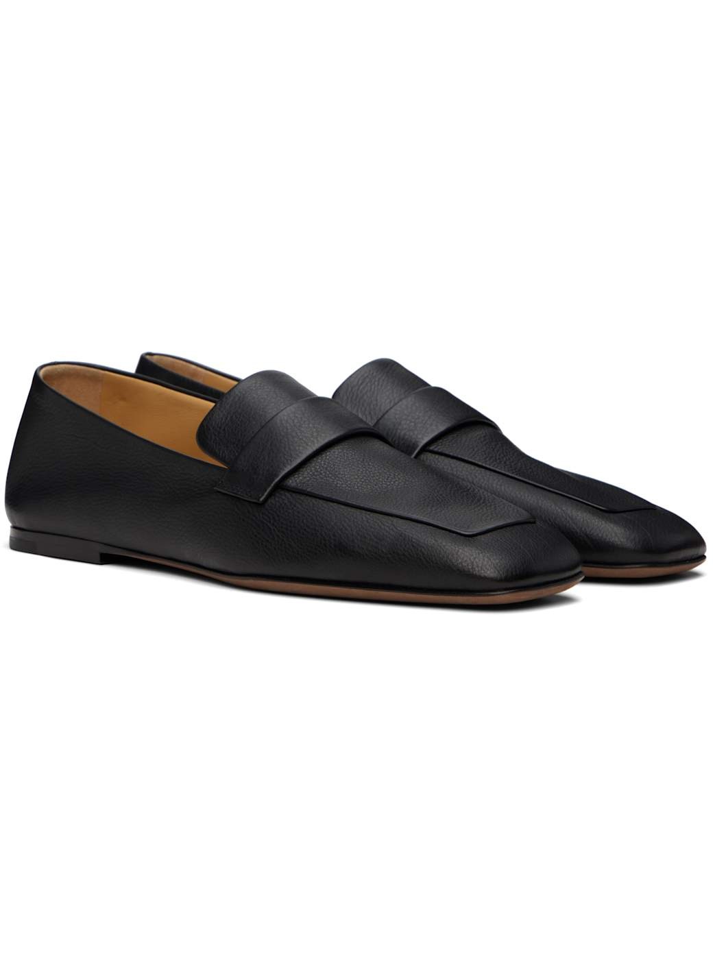 Black Square Loafers - 4