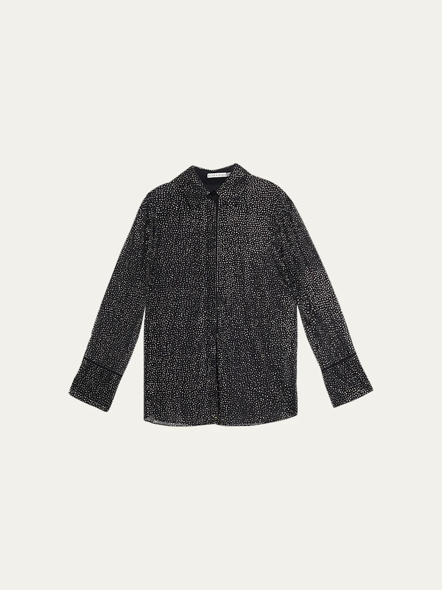 Finely Embellished Oversized Blouse - 1