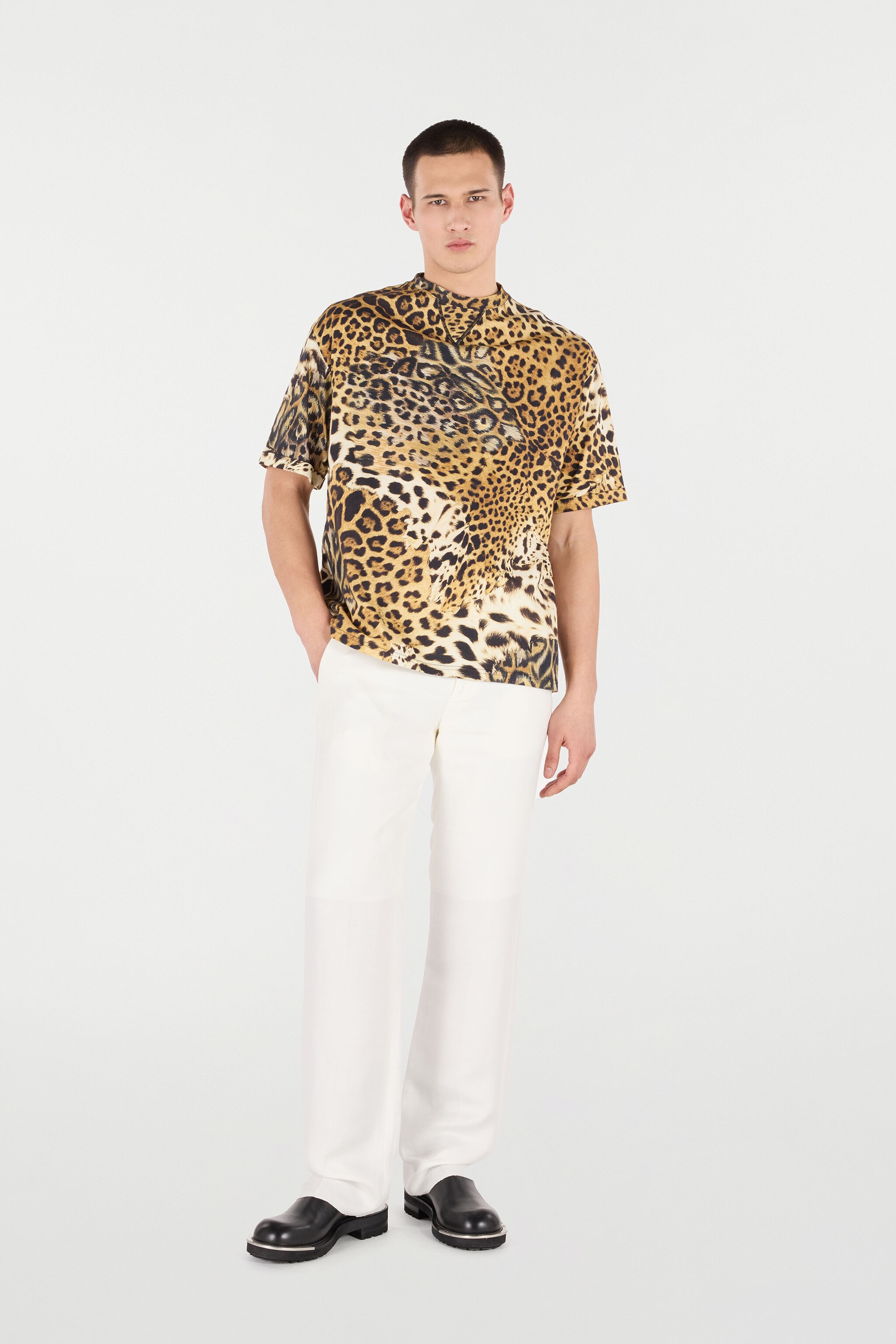 Cotton T-Shirt with Animal Print - 2