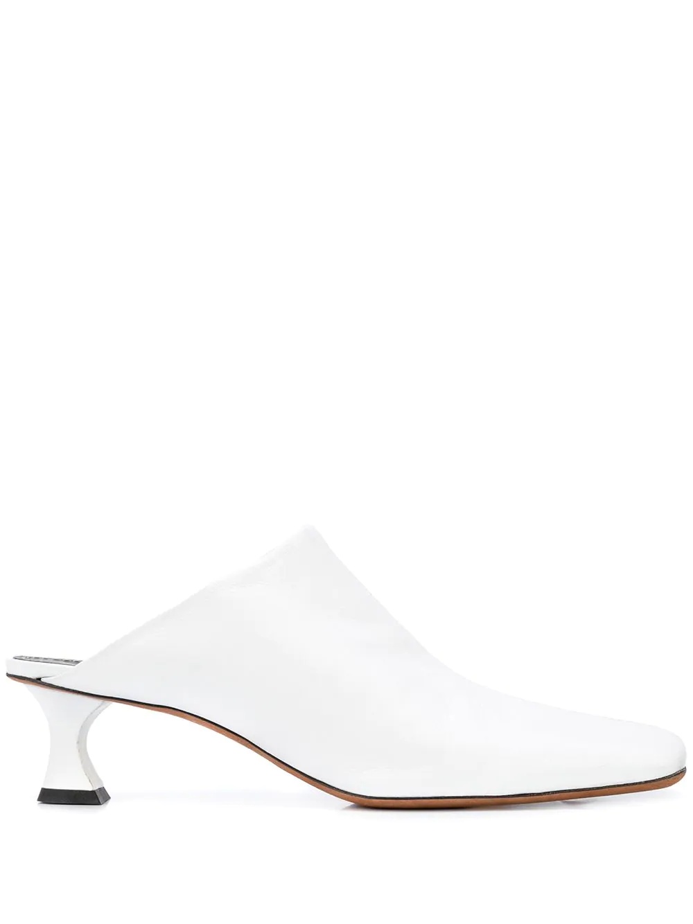 square-toe 45mm mules - 1