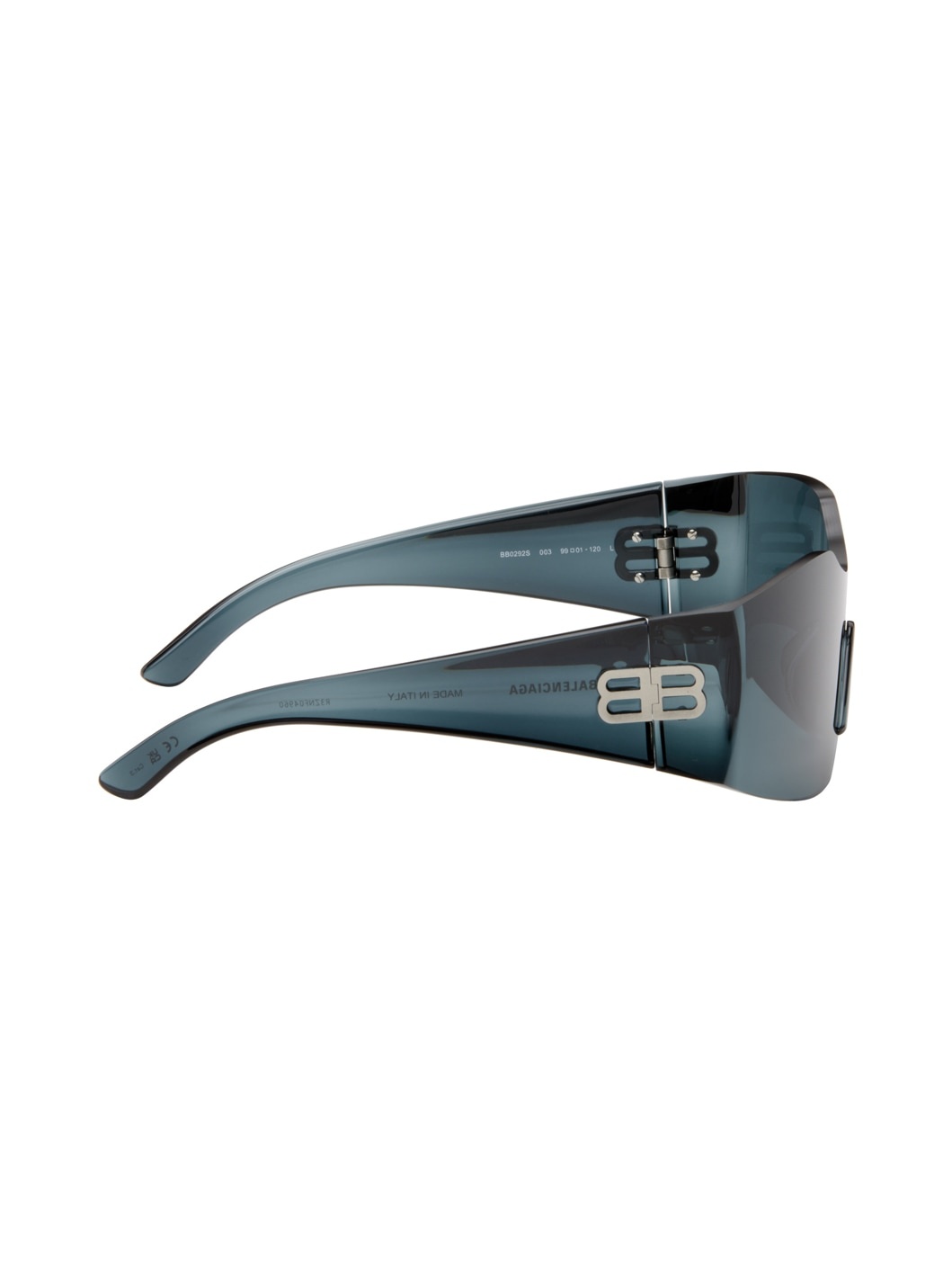 Blue Hourglass Mask Sunglasses - 2