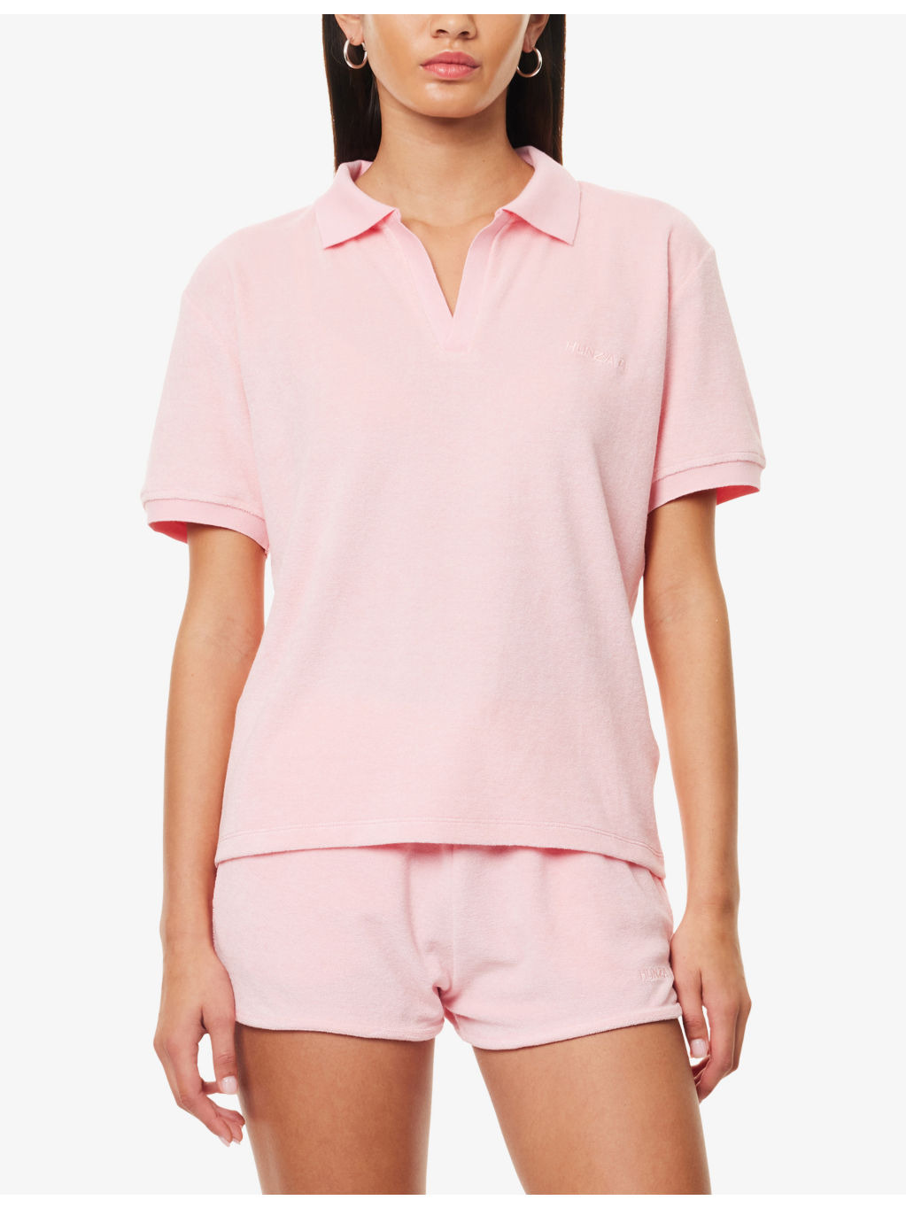 Towelling Short-Sleeves Cotton-Jersey Polo Shirt - 3