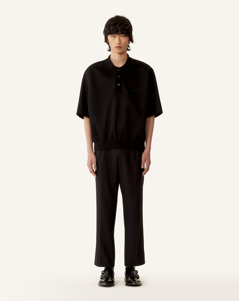 Lanvin LOOSE-FIT DOUBLE-FACE JERSEY POLO SHIRT outlook