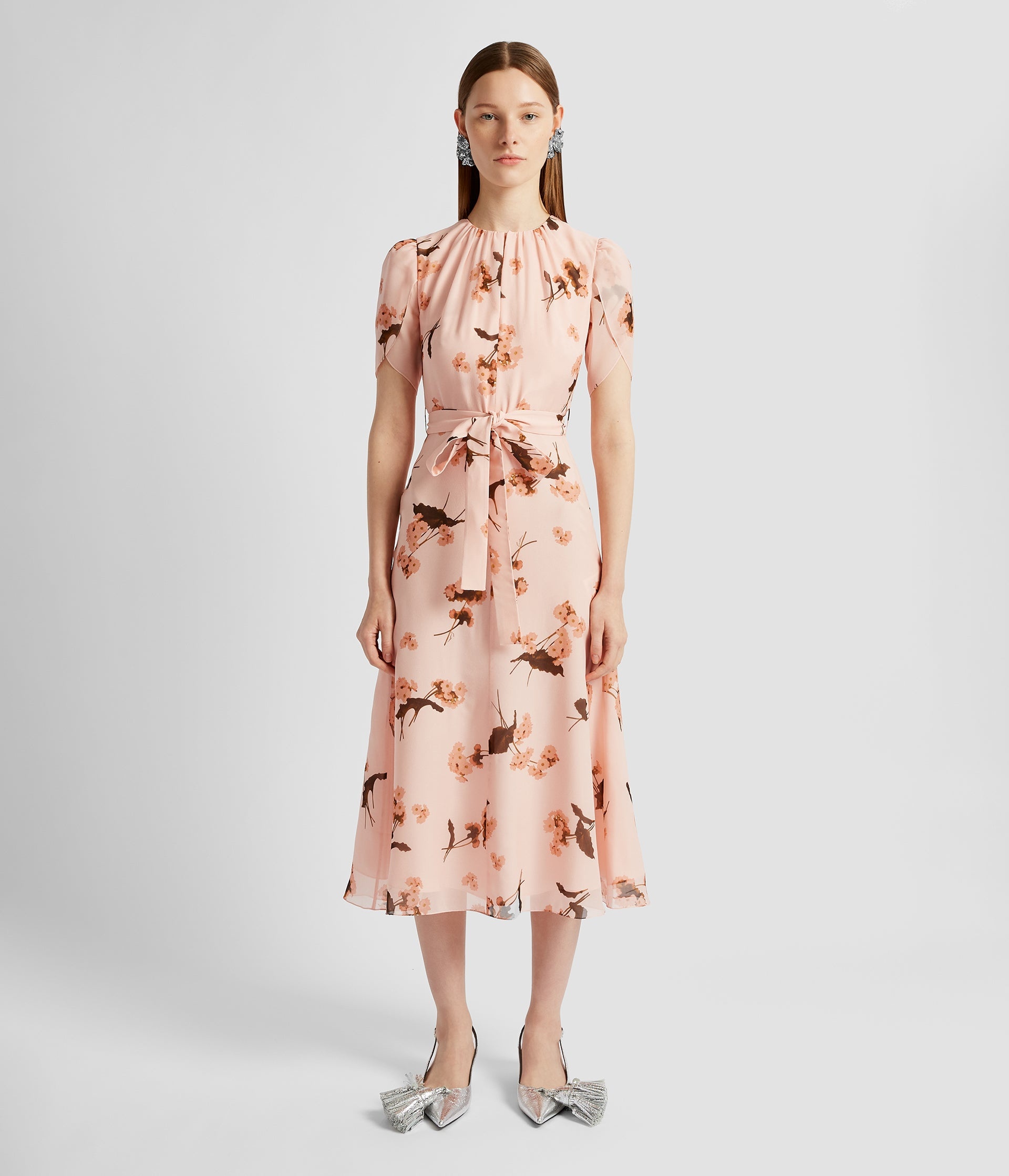 SHORT SLEEVE MIDI DRESS - 2