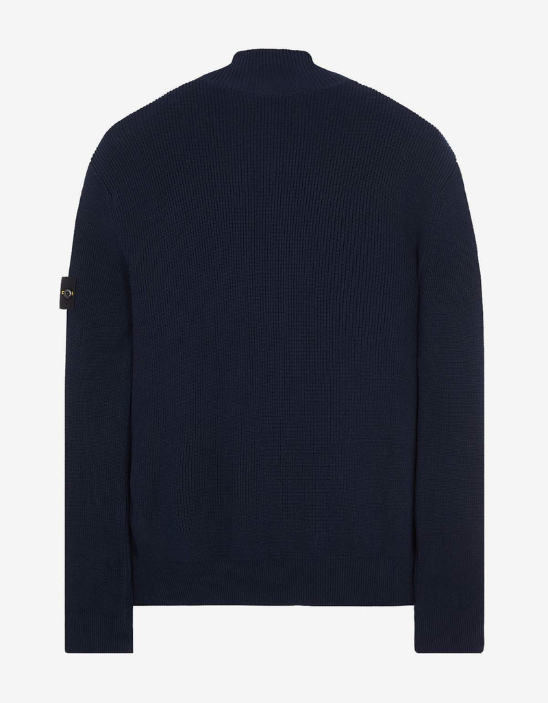 Stone Island Stone Island Blue Zip Cardigan outlook