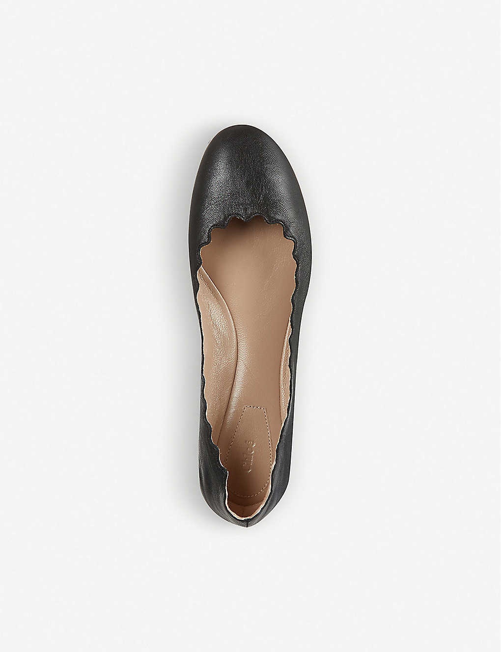 Scallop leather ballet flats - 2