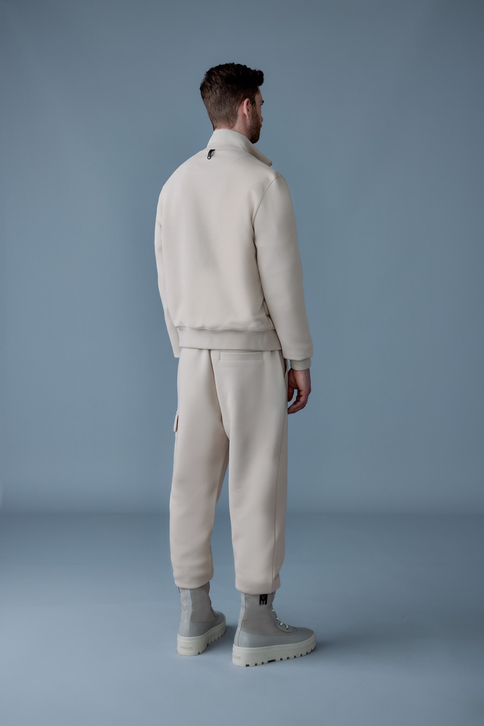 COLLIN-R Nano Down Mixed Media Bomber Jacket - 4