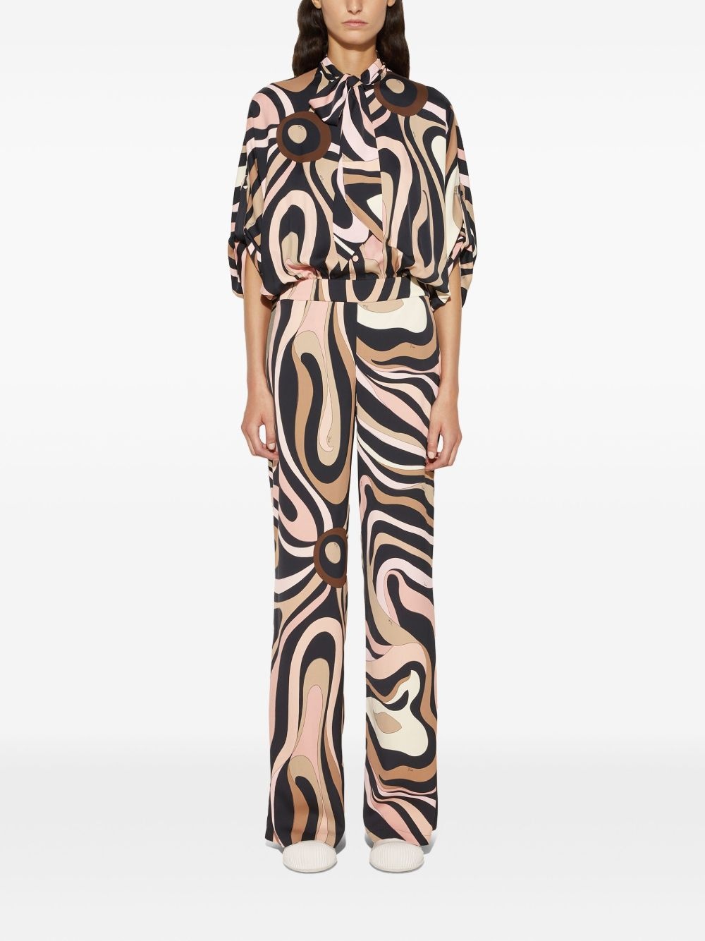 marmo-print jumpsuit - 2