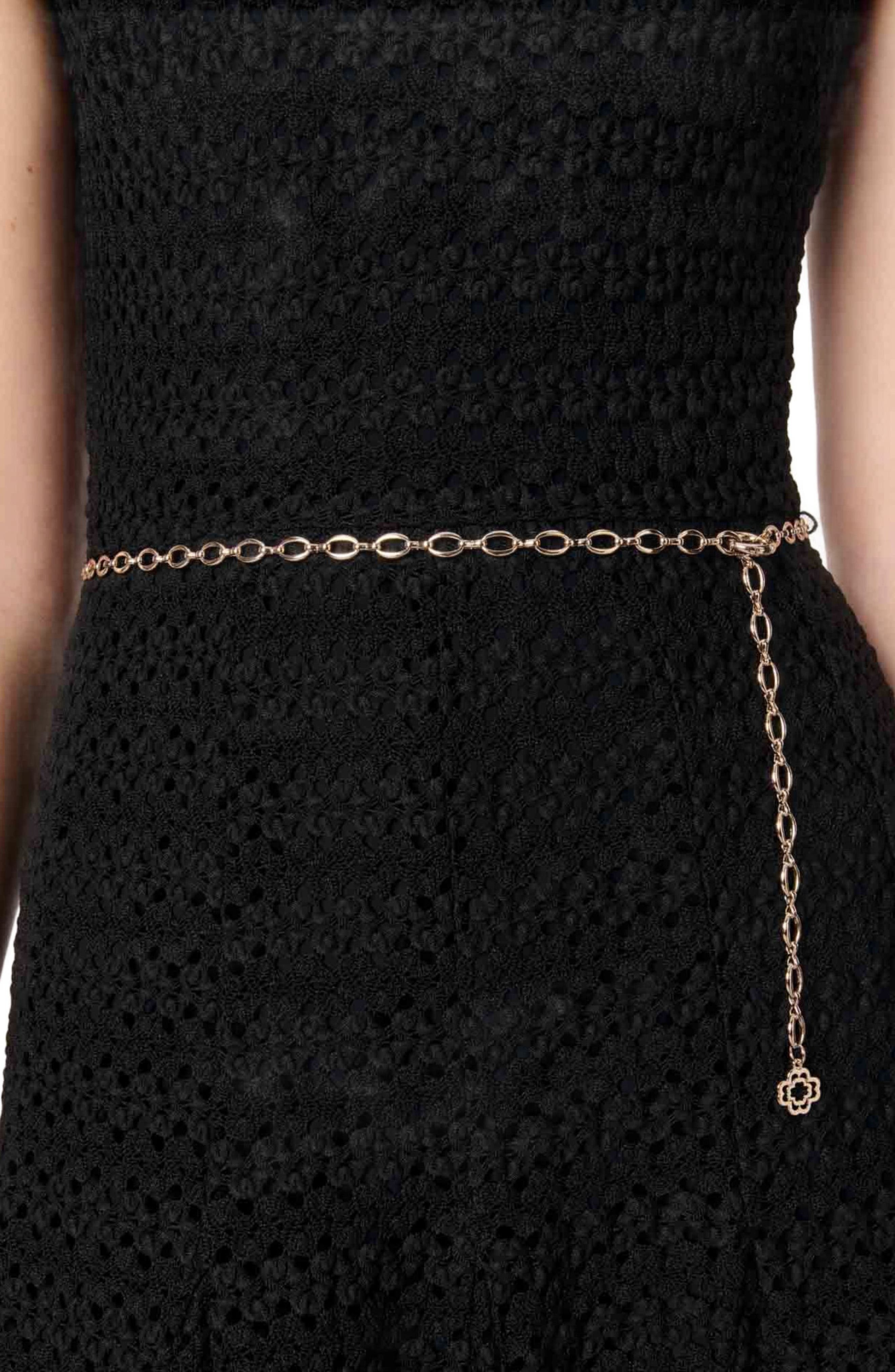 maje Crochet-knit maxi dress in Black at Nordstrom - 6