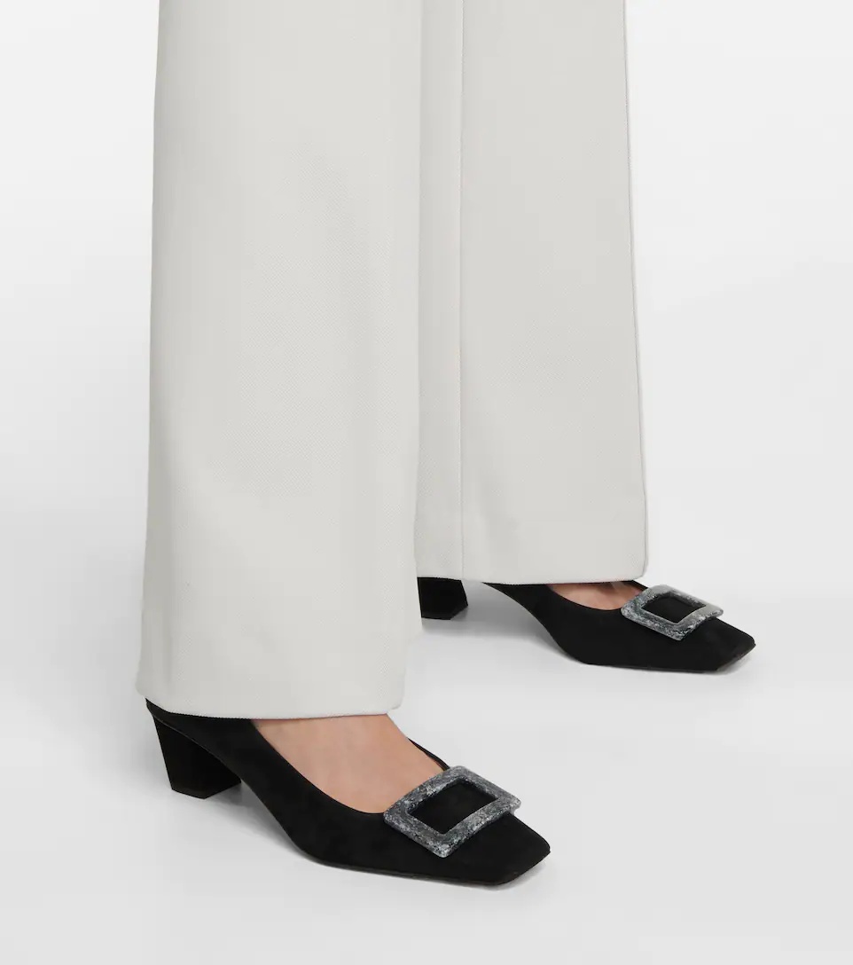 Belle Vivier 45 suede pumps - 4