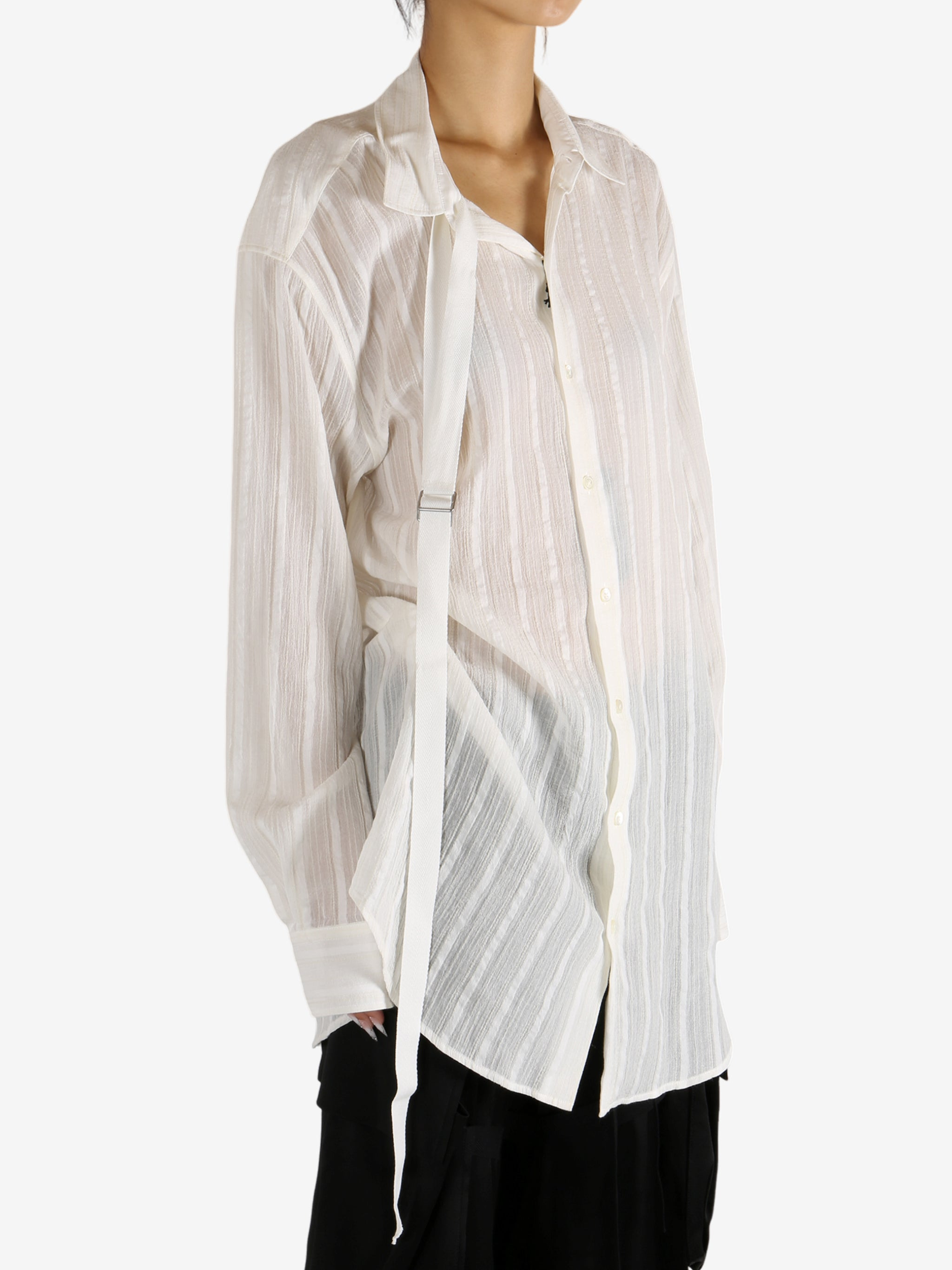 ANN DEMEULEMEESTER - Women Ebba Comfort Shirt With Adjustable Strap - 2