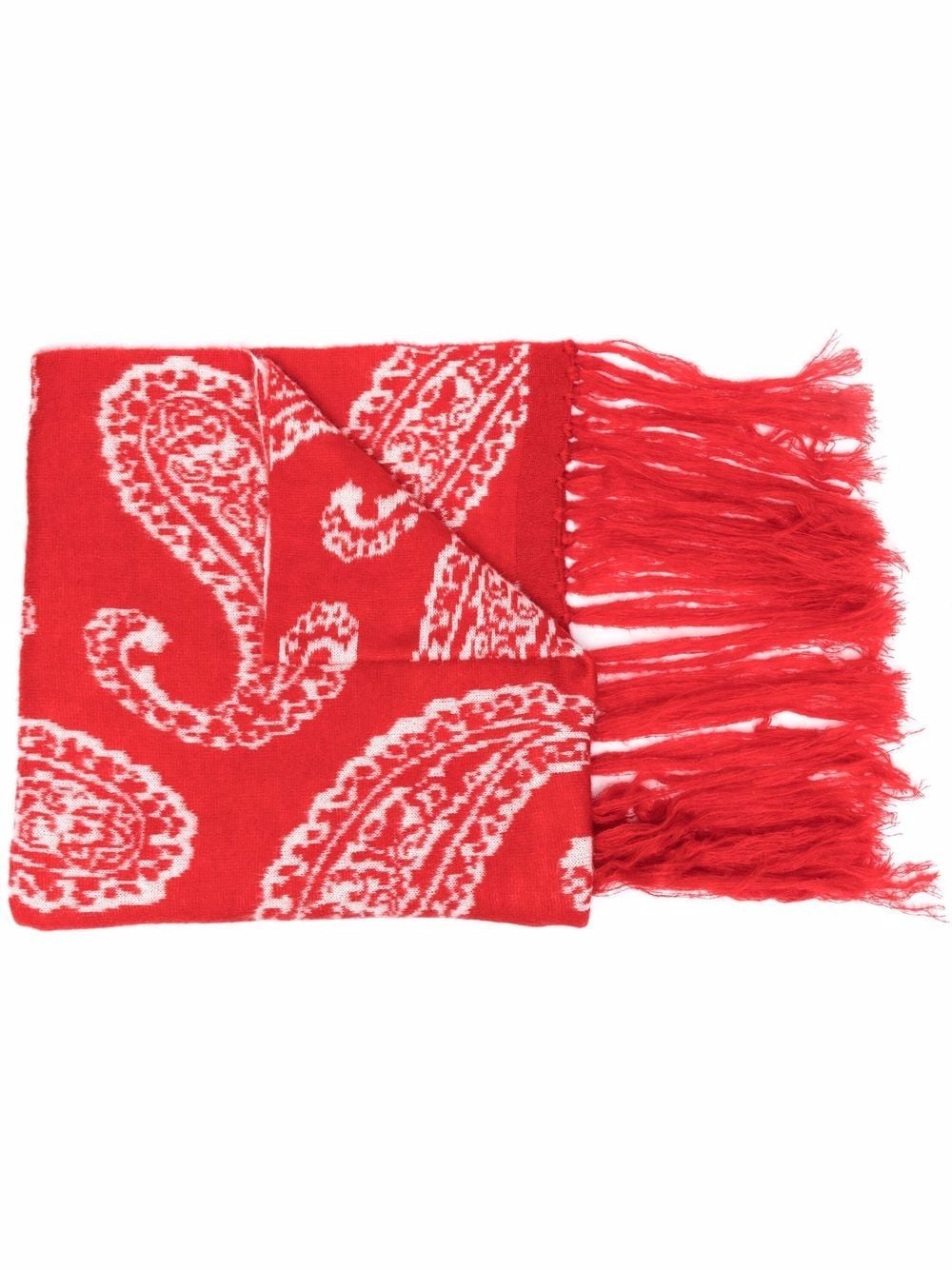 paisley pattern scarf - 1