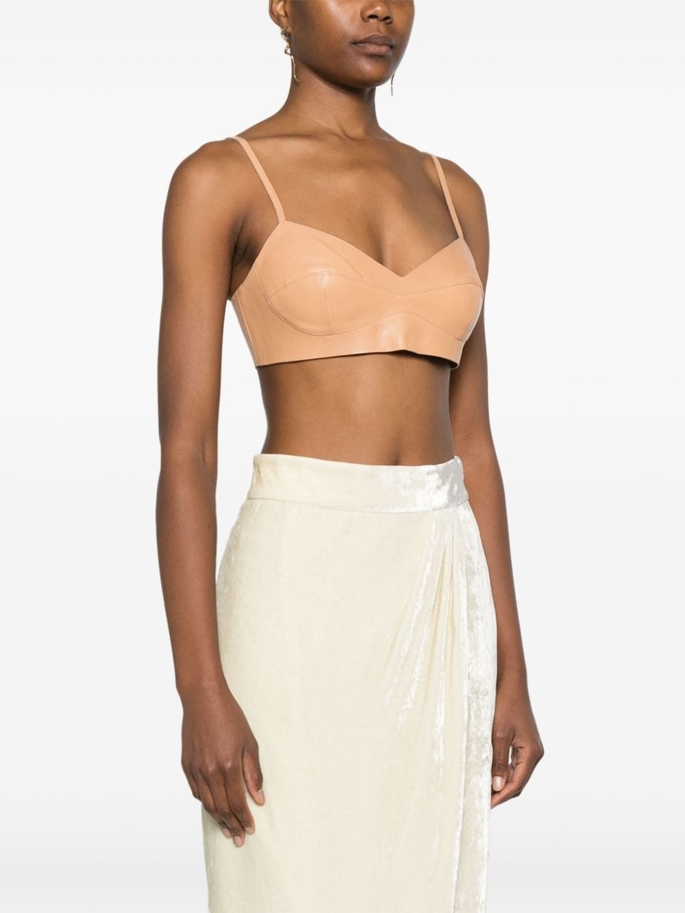 leather bralette - 3