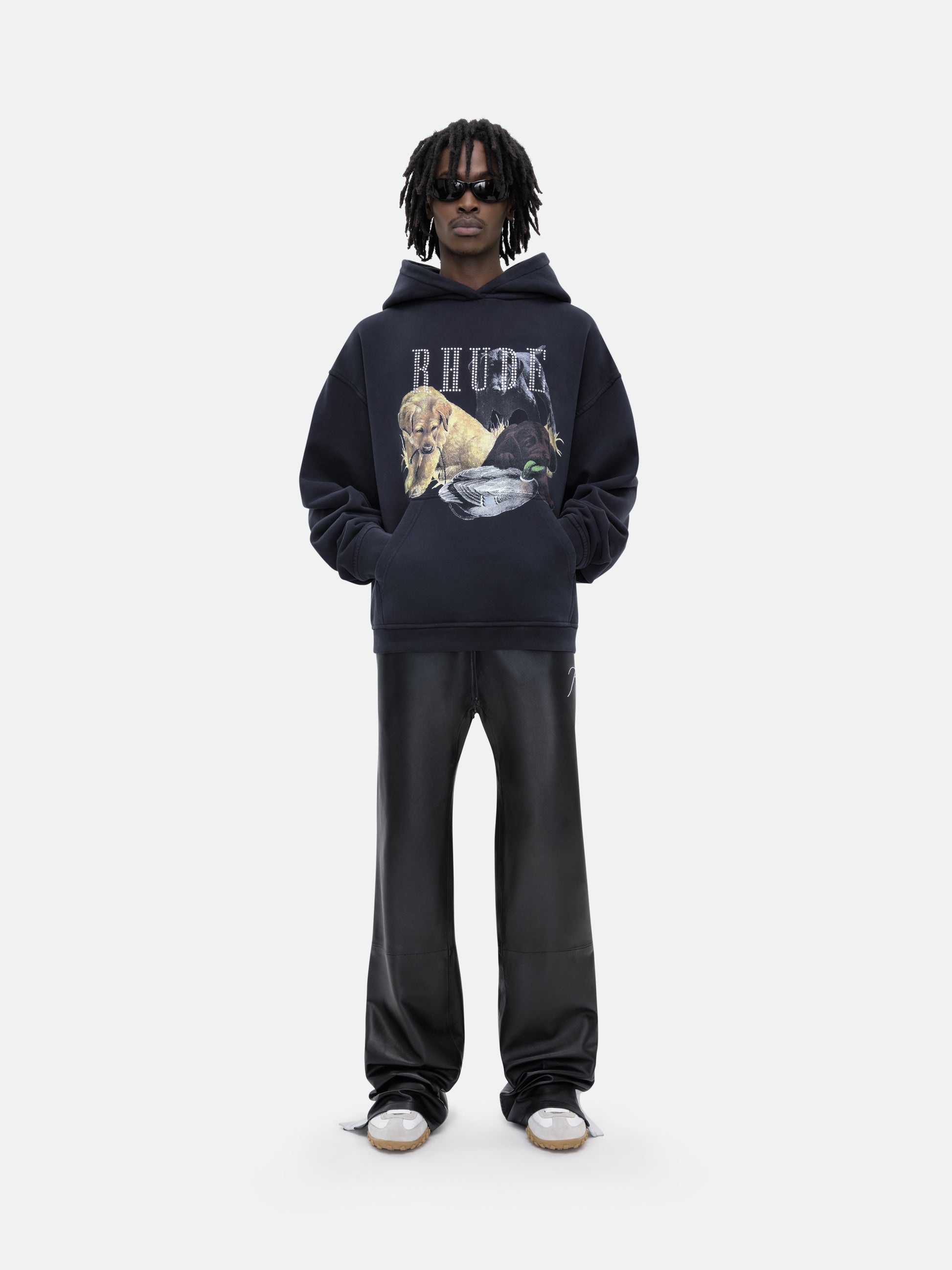 RHINESTONE HUNTING DOG HOODIE - 11