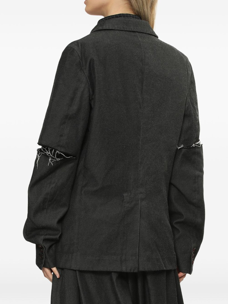 peter-pan collar ripped overshirt 4