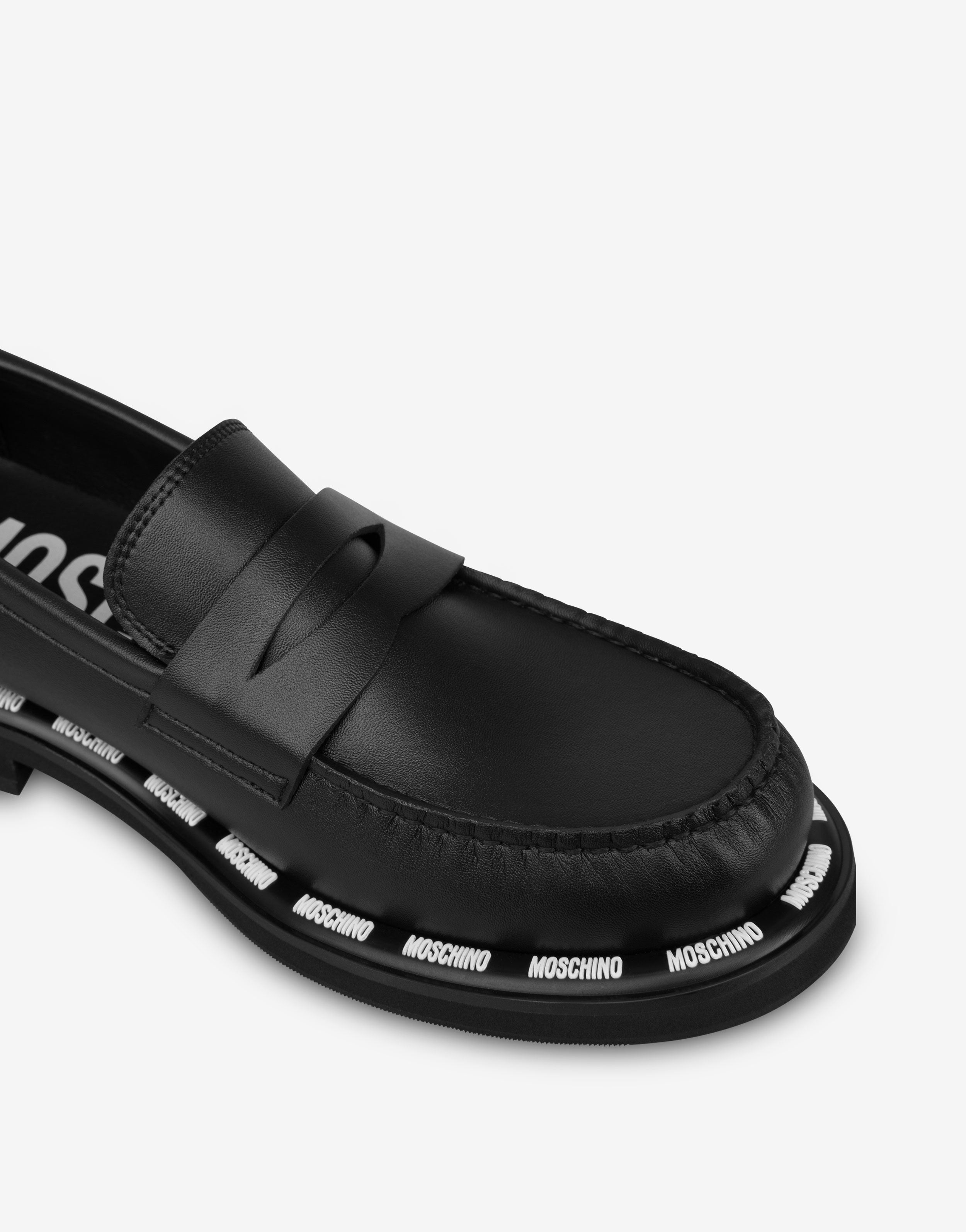 RUBBER LOGO LOAFERS - 4