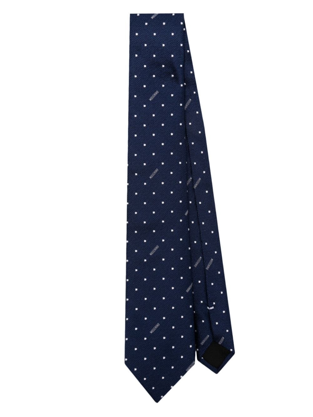 patterned-jacquard tie - 1