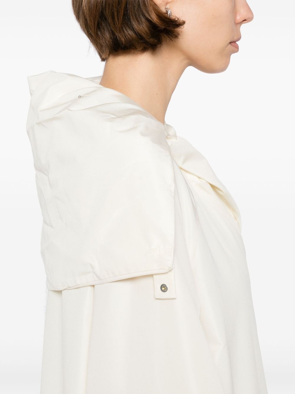 silk taffeta parka - 6