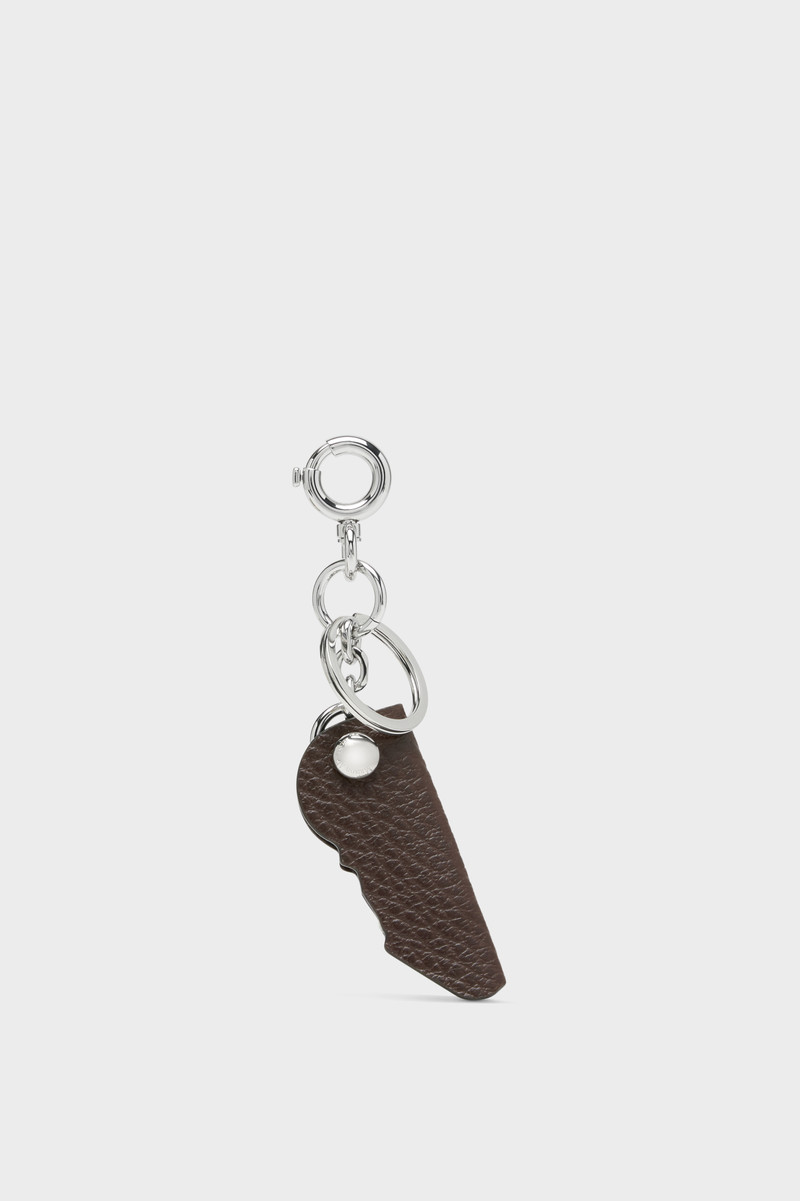 Maison Margiela Logo leather keyring outlook