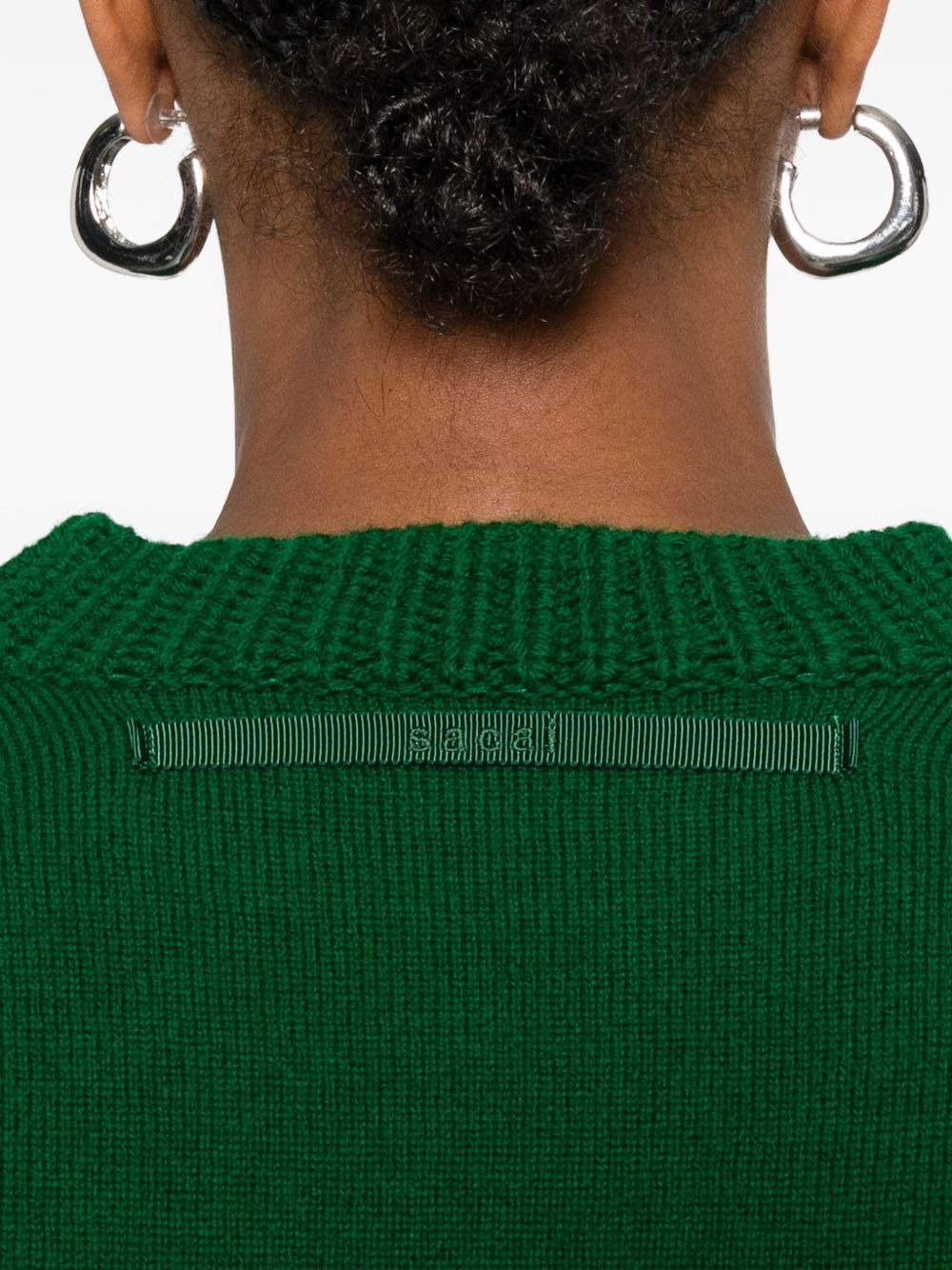 ribbed-cuff wool sweater - 5