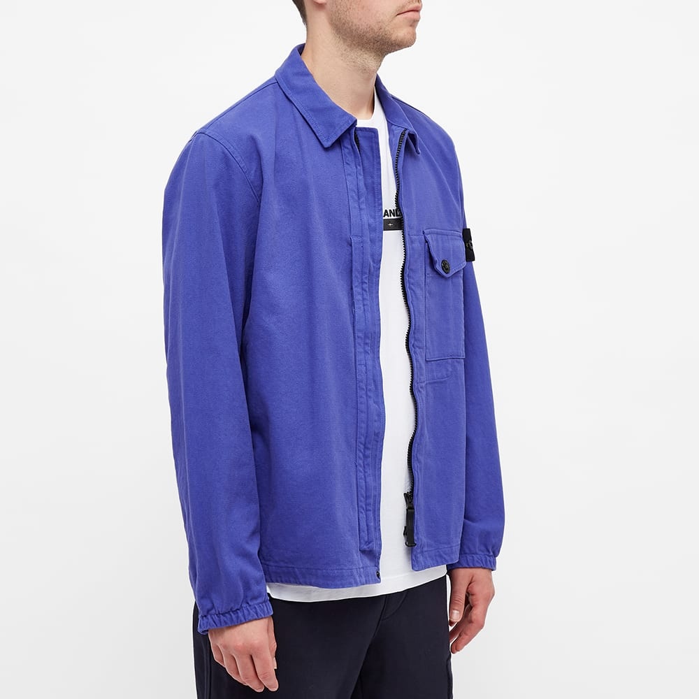 Stone Island Garment Dyed Zip Shirt Overshirt - 4