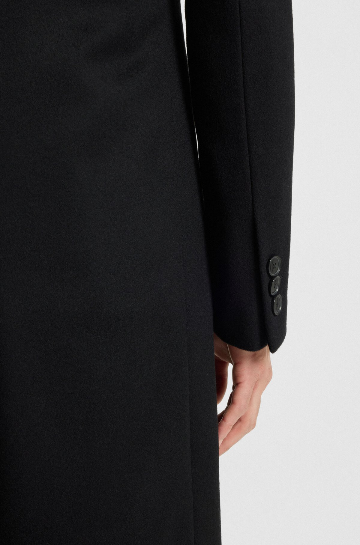REGULAR-FIT WOOL AND CASHMERE COAT - 6
