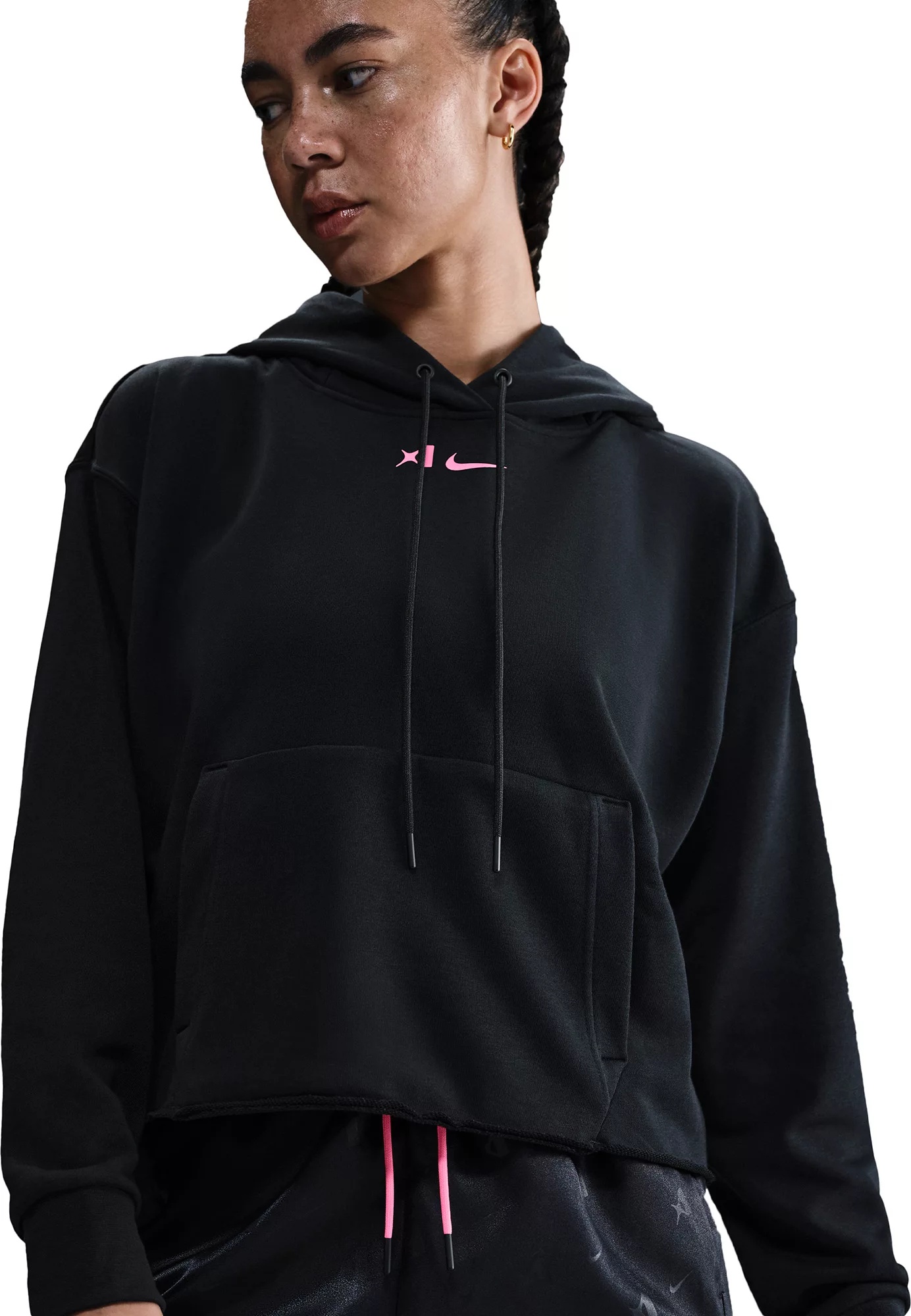 Nike Women's A'ja Wilson Oversized Cropped Basketball Hoodie - 1