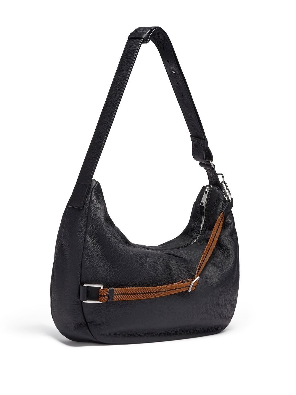 Panorama leather messenger bag - 3