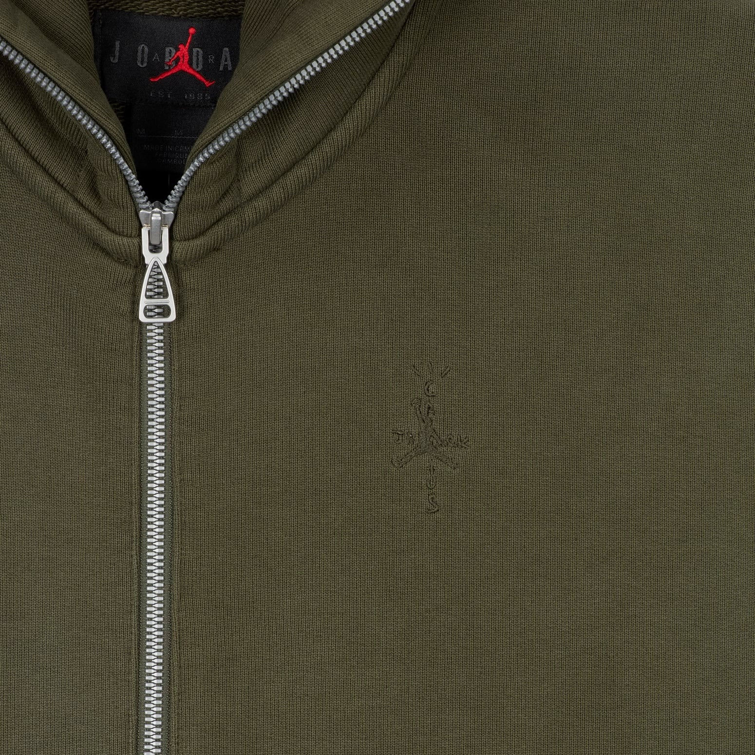 Air Jordan x Travis Scott Full Zip Hooded Jacket Asia Sizing 'Military Green' DZ5501-325 - 3