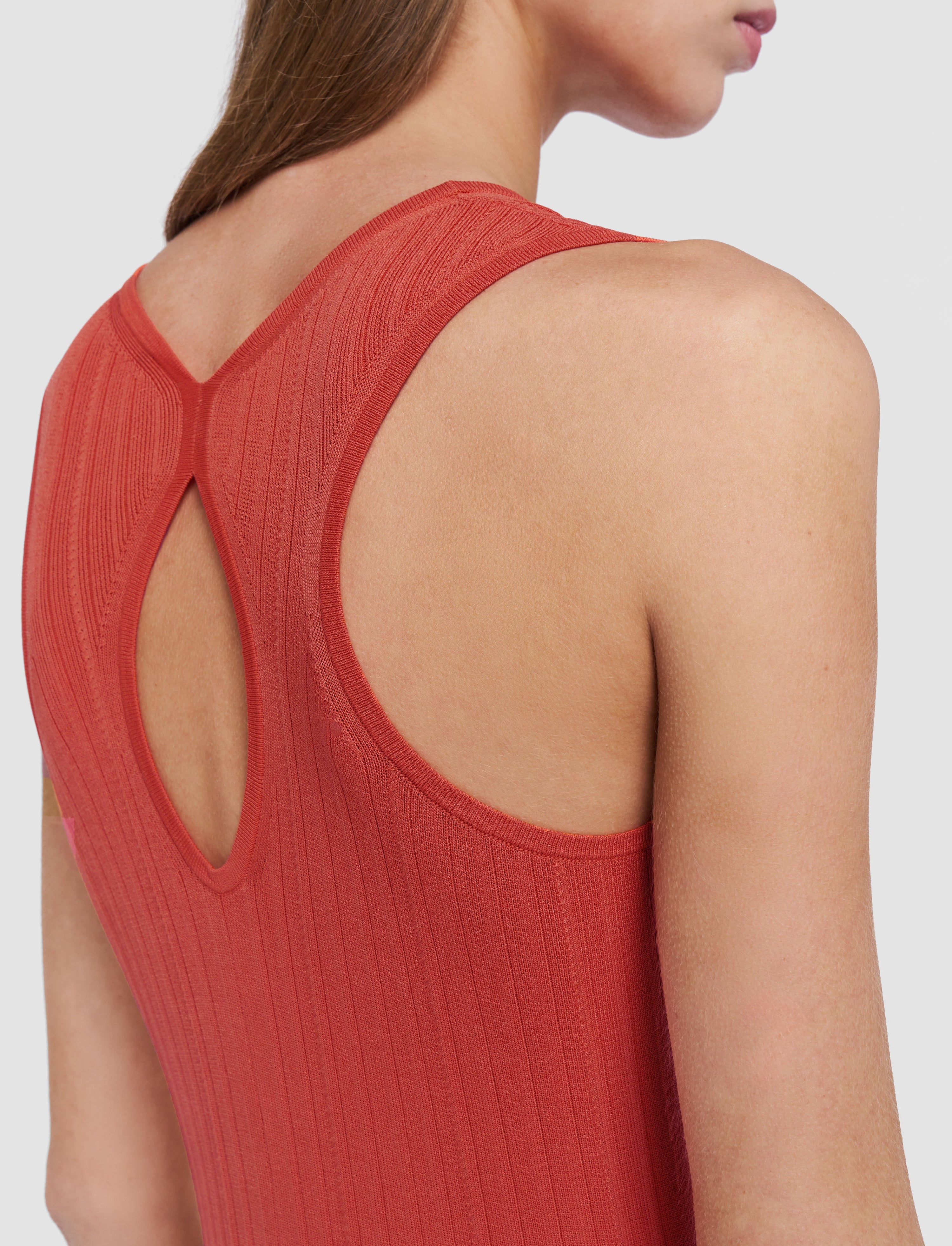 Viscose Rib Knit Dress - 5
