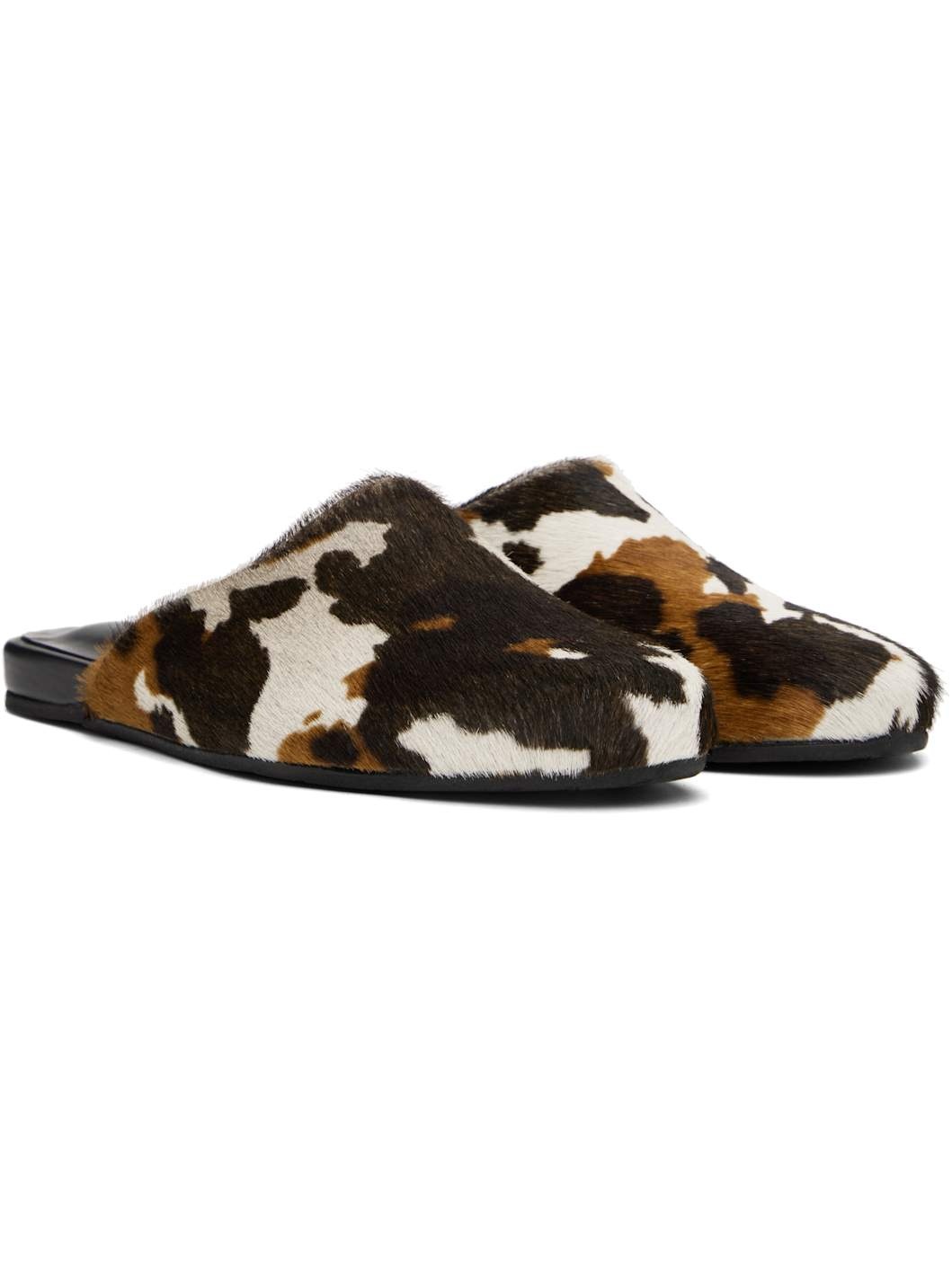 Brown & Off-White 'The Slipper' Mules - 4