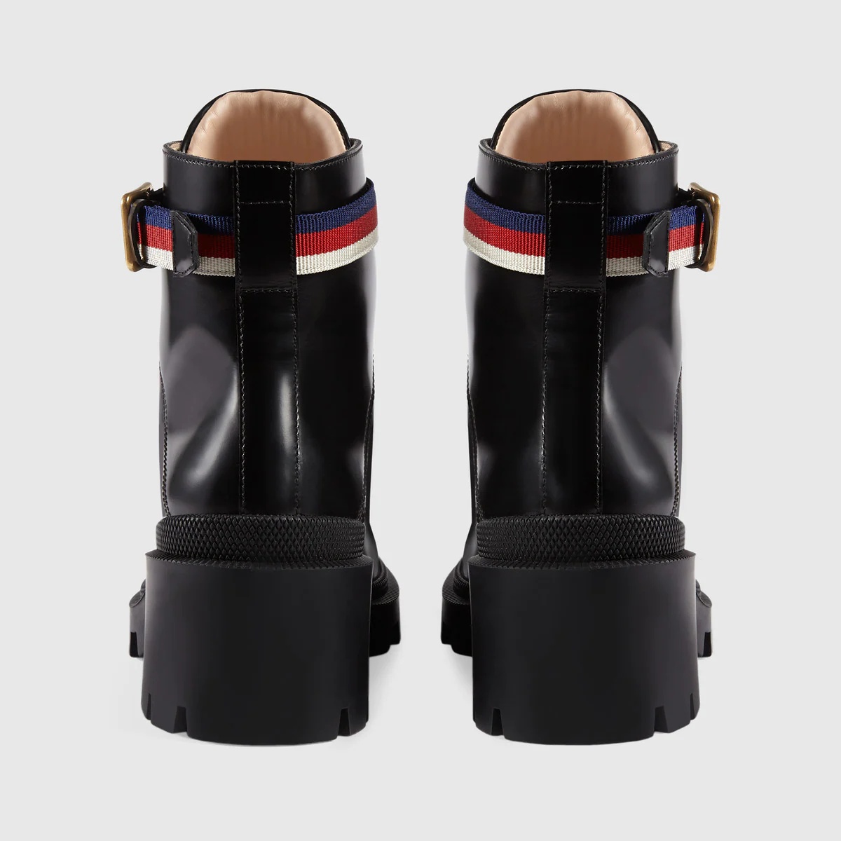 Leather ankle boot with Sylvie Web - 4