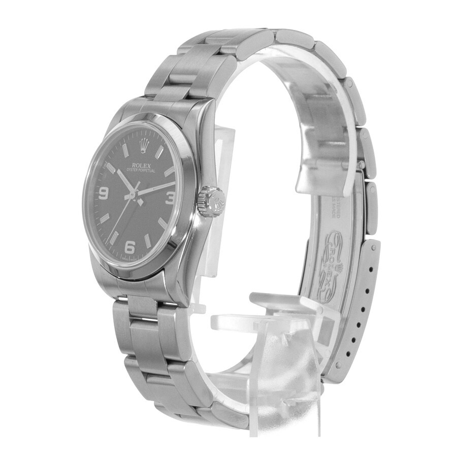 Pre-owned Rolex Oyster Perpetual 31 Automatic Black Dial Ladies Watch 77080 BKSO - 5