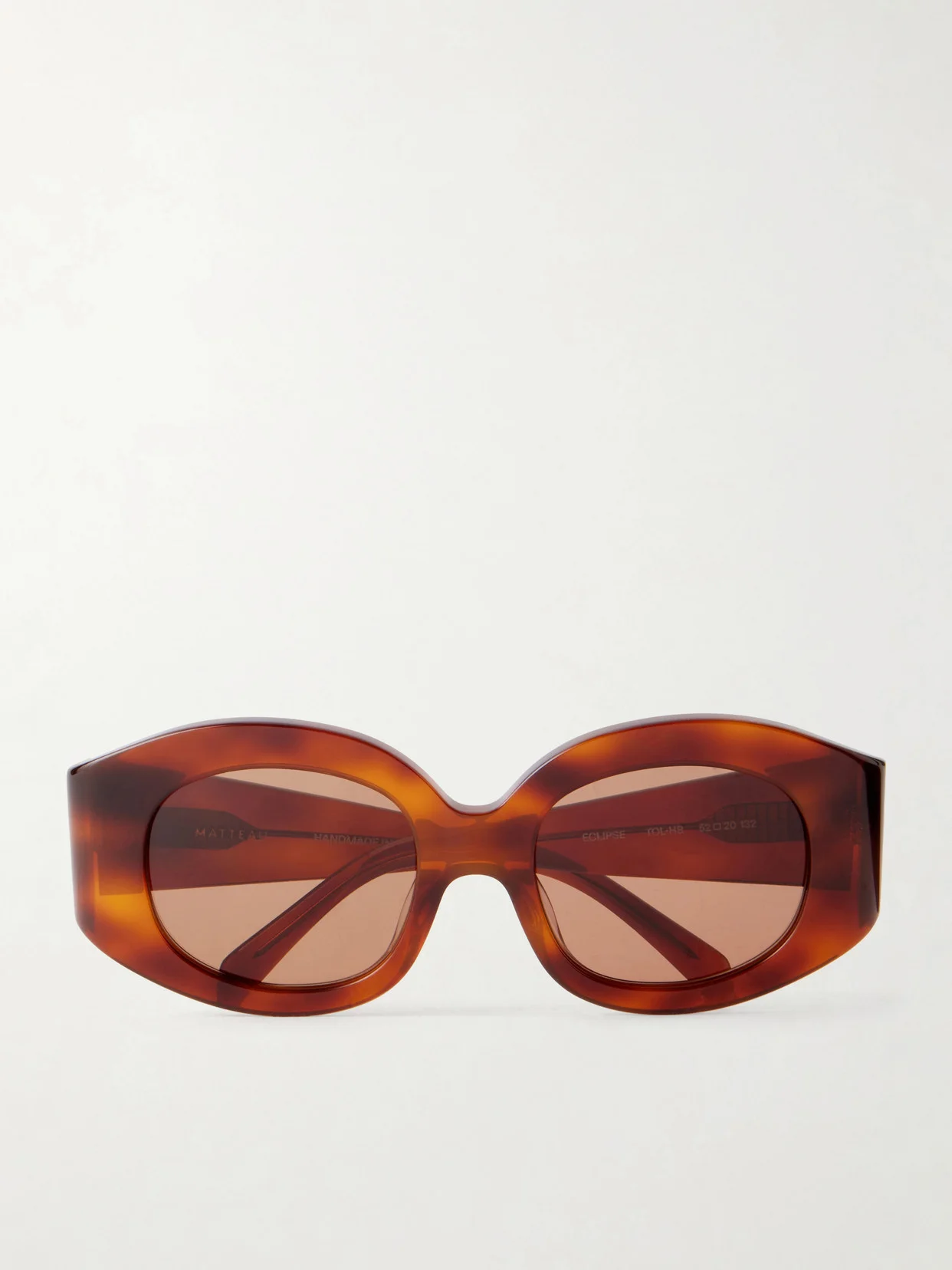 Eclipse Round-frame Tortoiseshell Acetate Sunglasses - 1