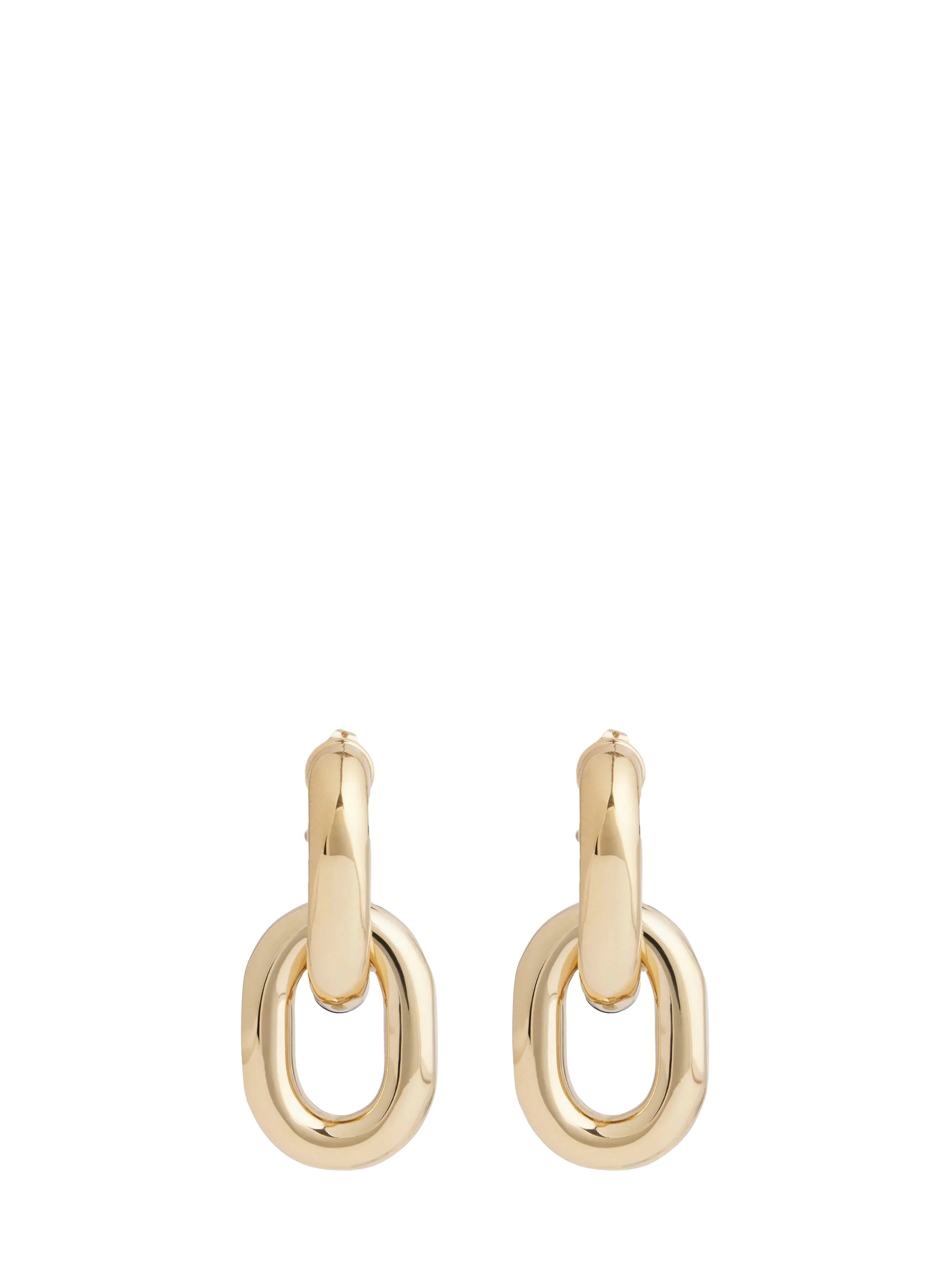 Gold Double XL Link earrings - 1