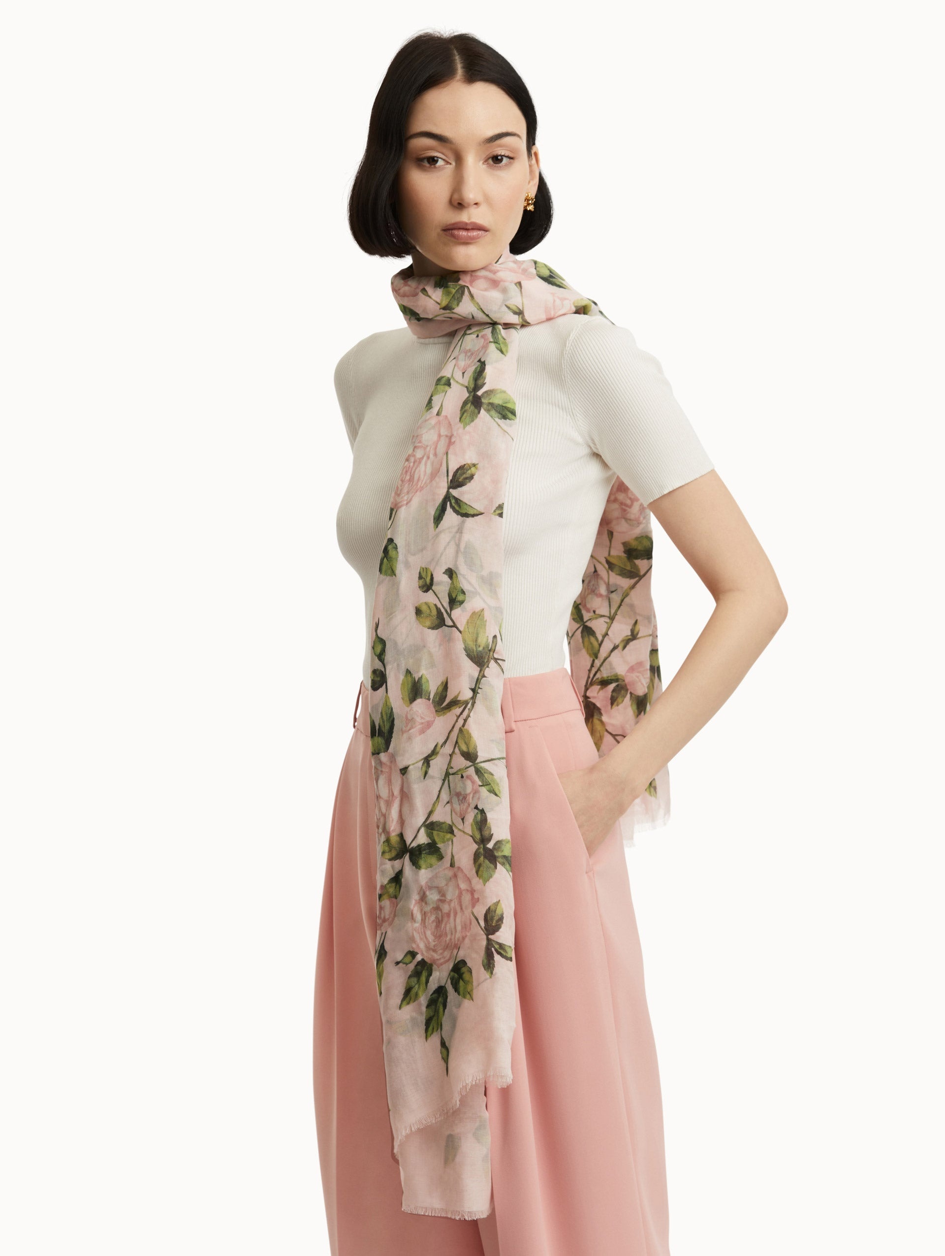 ENGLISH ROSE MODAL SCARF - 3