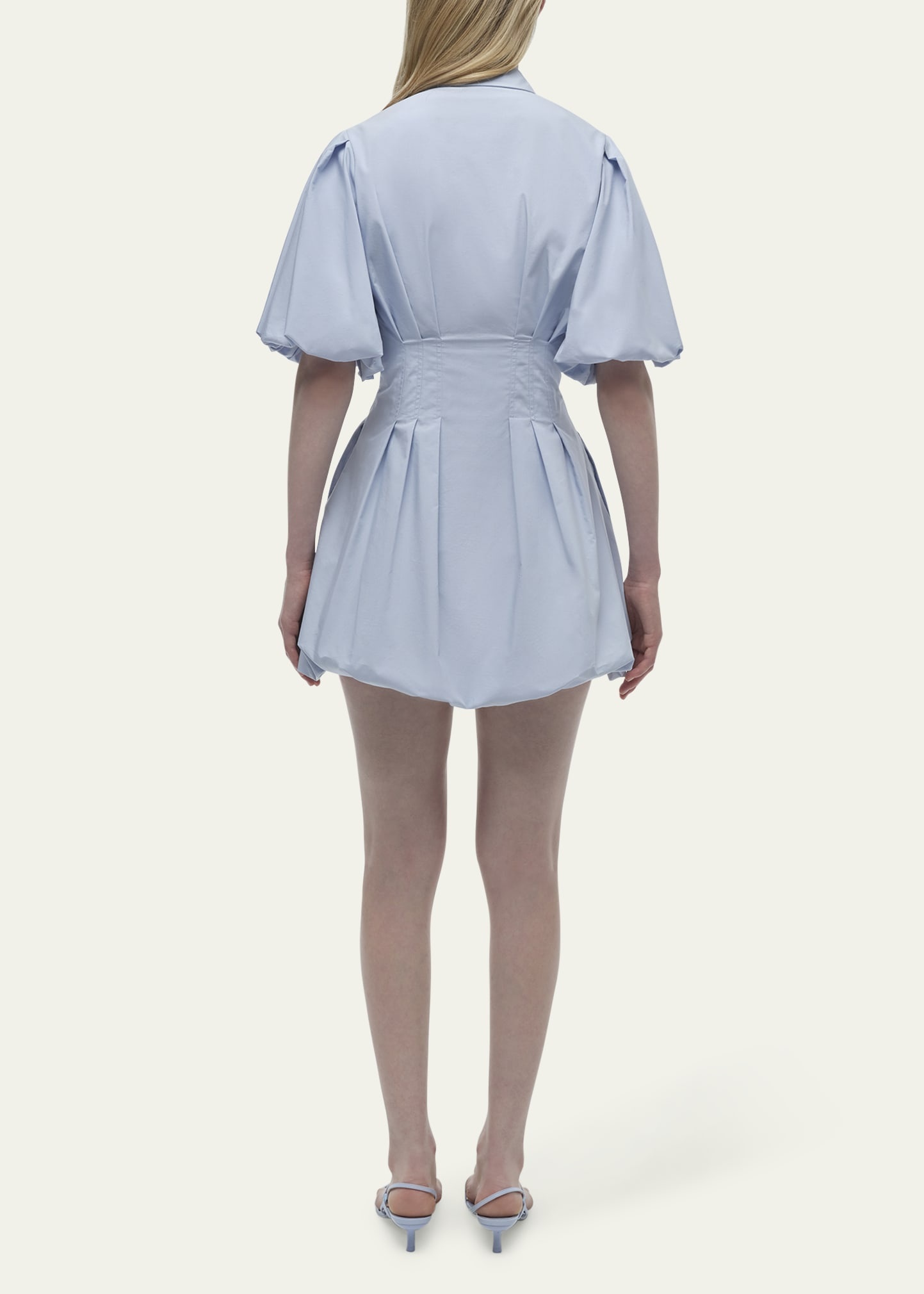 Cleo Balloon Pintuck Mini Dress - 3