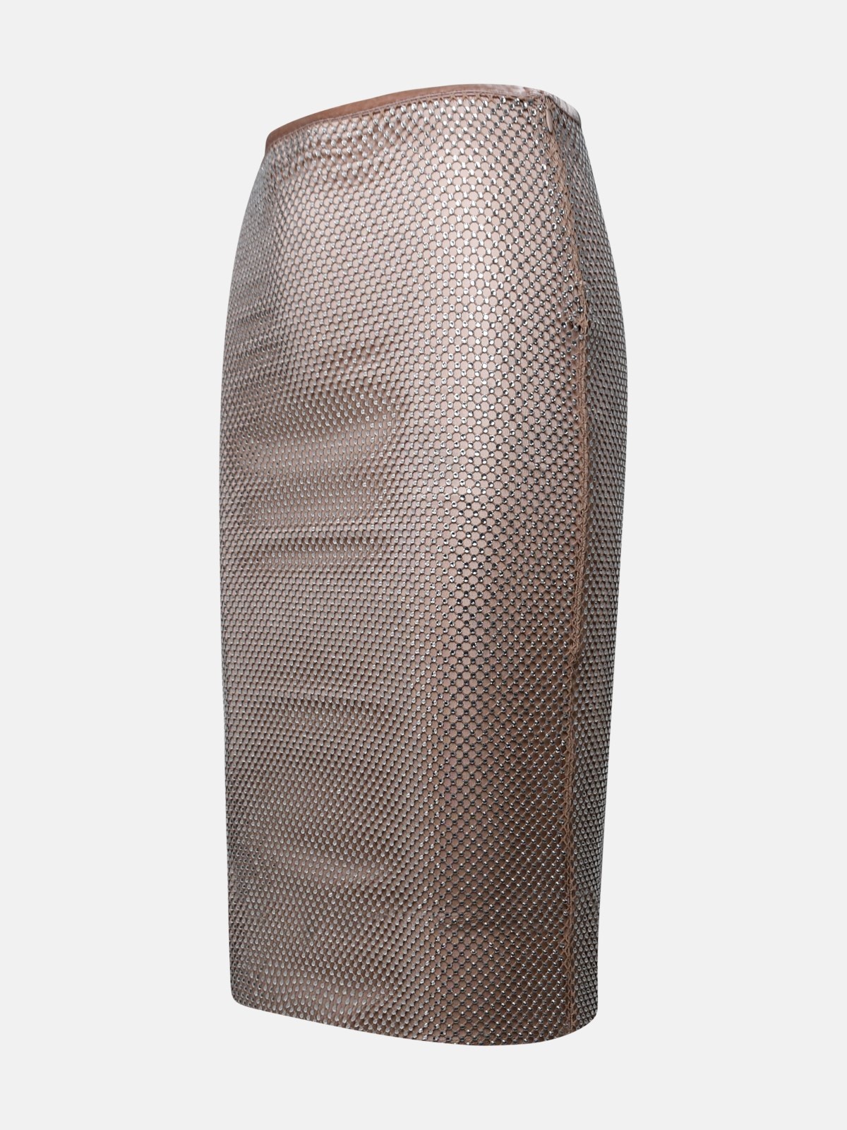 Senior silver viscose skirt - 2