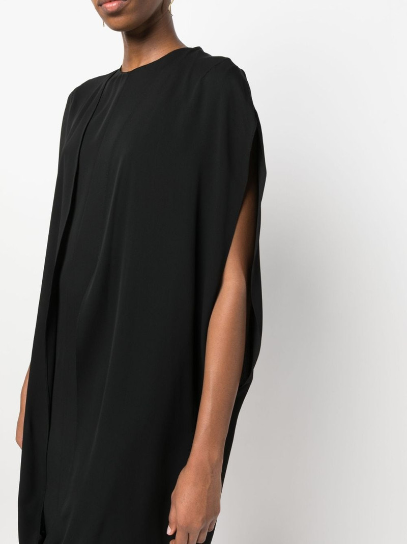 draped 실크 미니 드레스 5