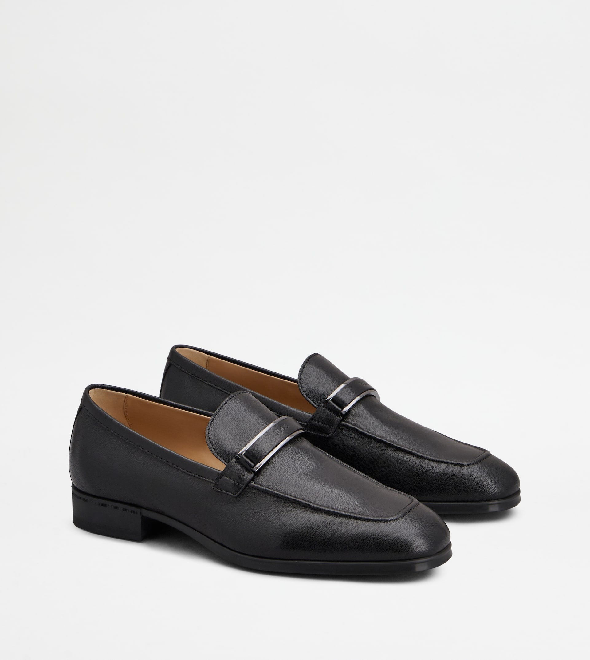 LOAFERS IN LEATHER - BLACK - 3