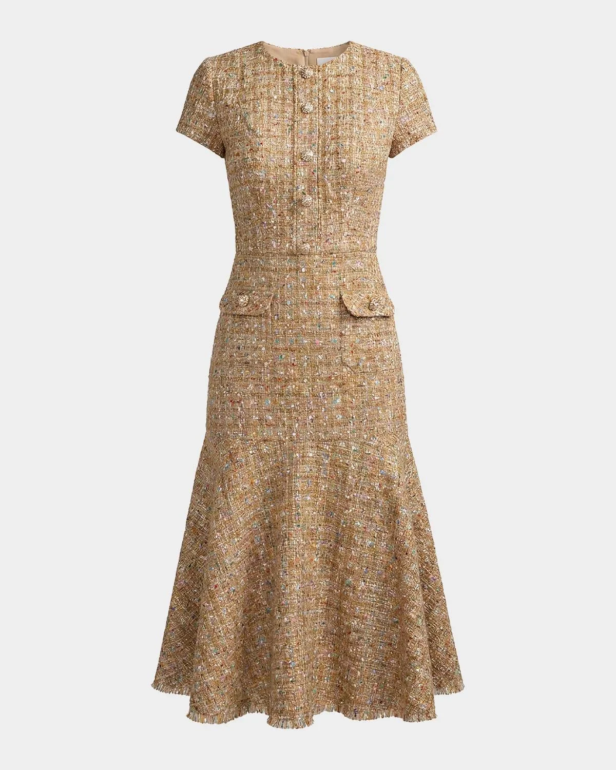 Ieena Tweed Midi Dress - 1
