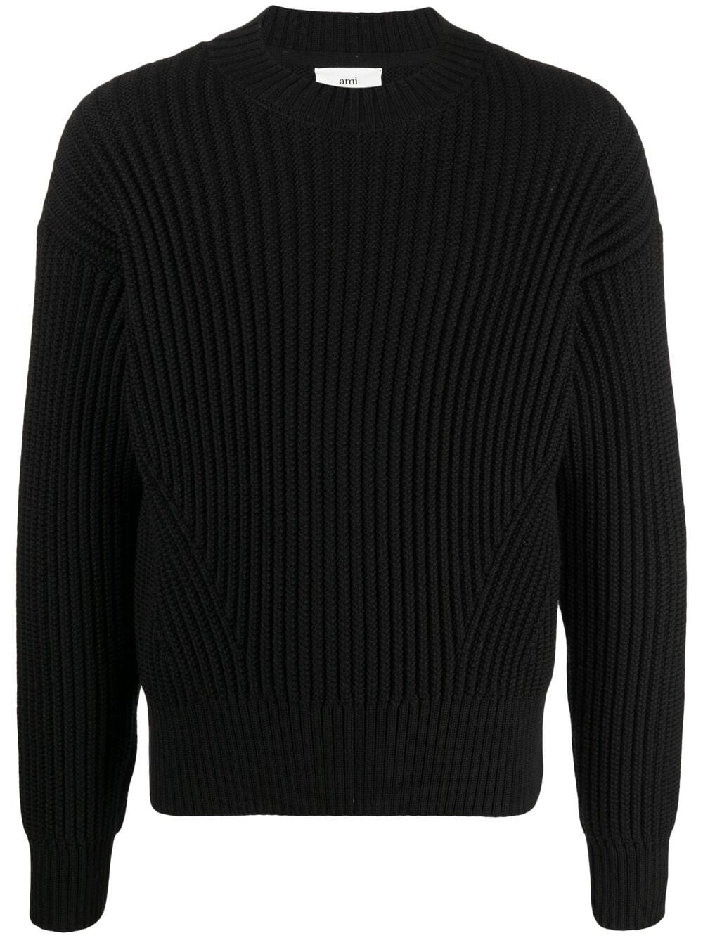 ribbed crew-neck jumper - 1