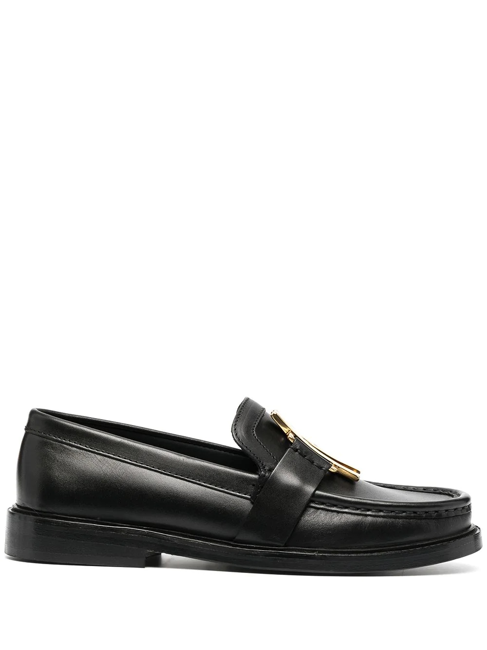 M plaque loafers - 1