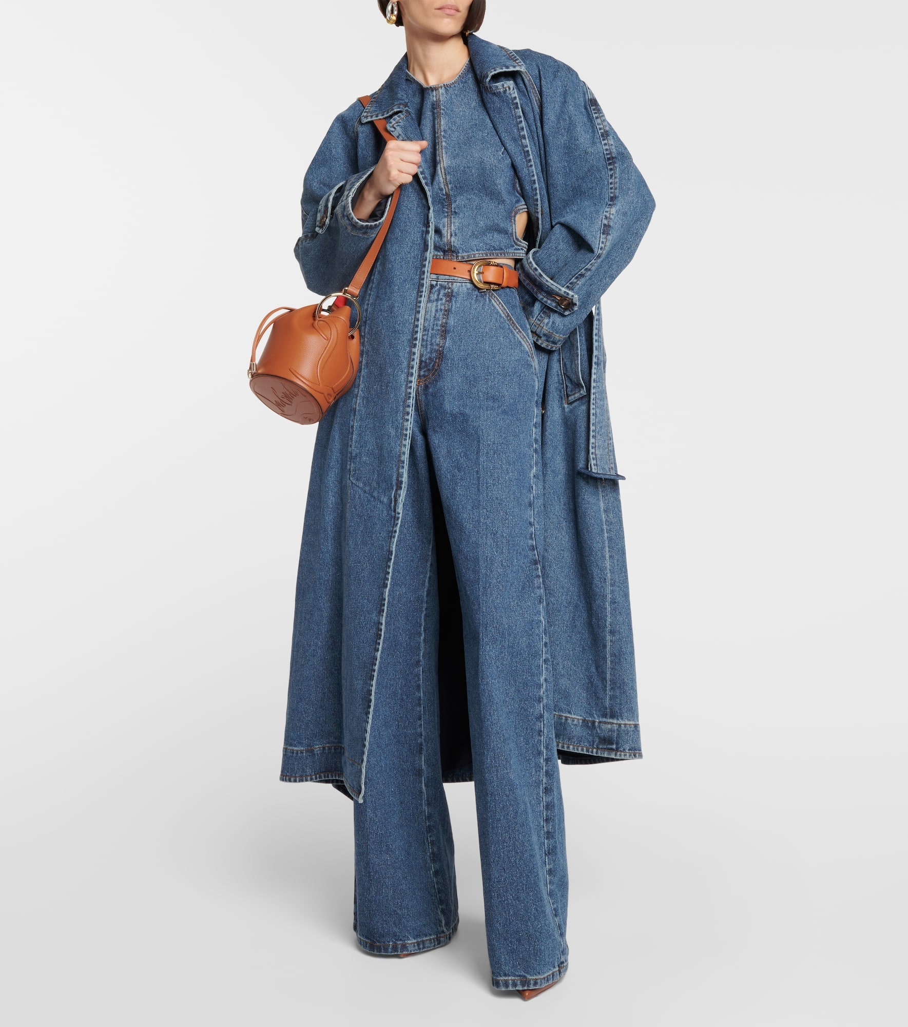 By My Side leather bucket bag - 5