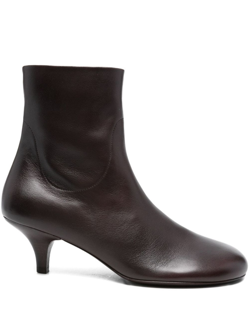 kitten-heel leather ankle boots 1