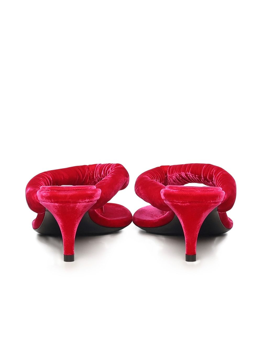55mm ruched heeled sandals - 3